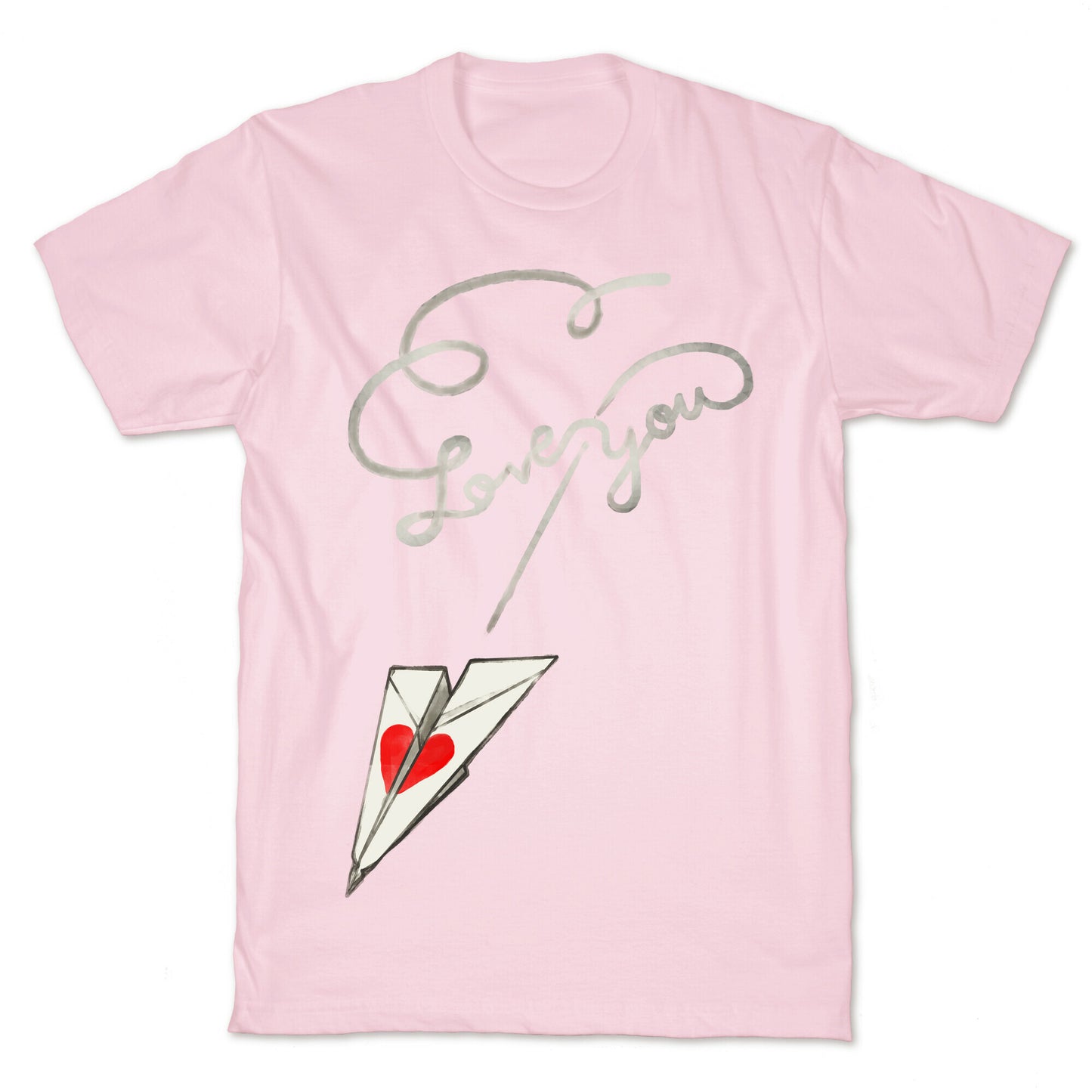 Love Letter Paper Airplane T-Shirt