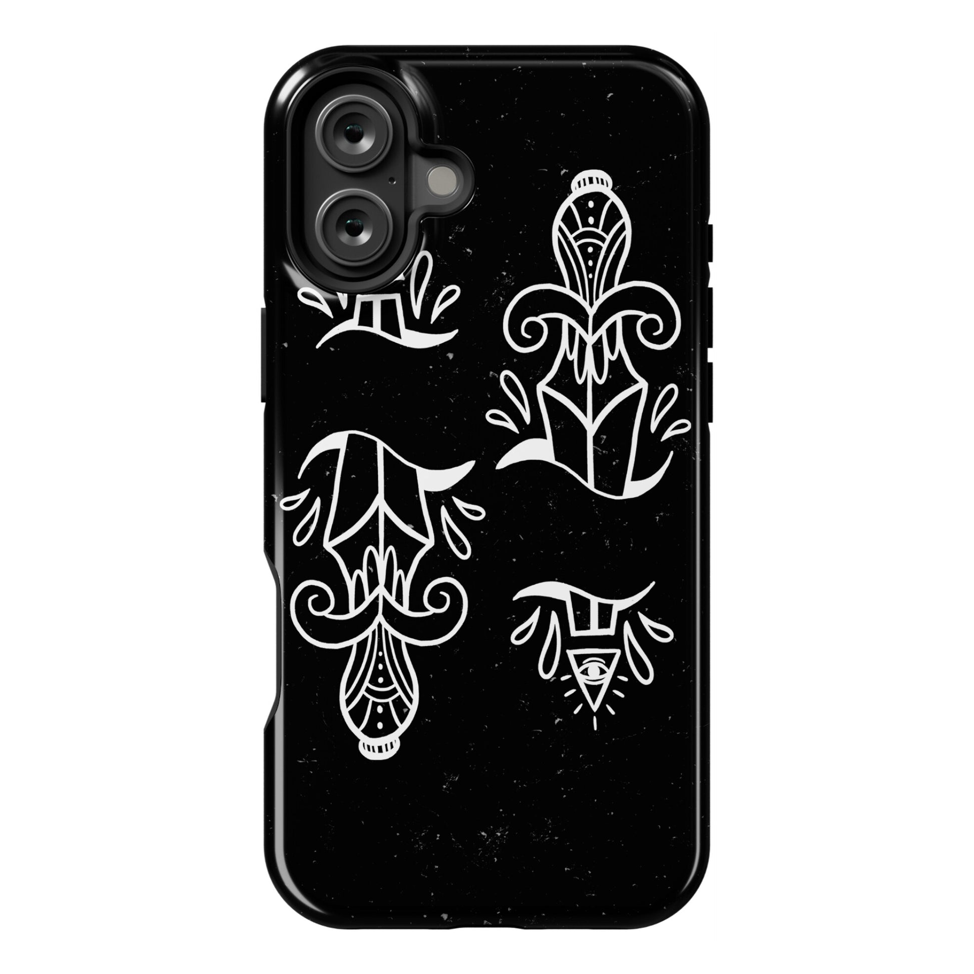 Illuminati Tattoo Daggers Phone Case