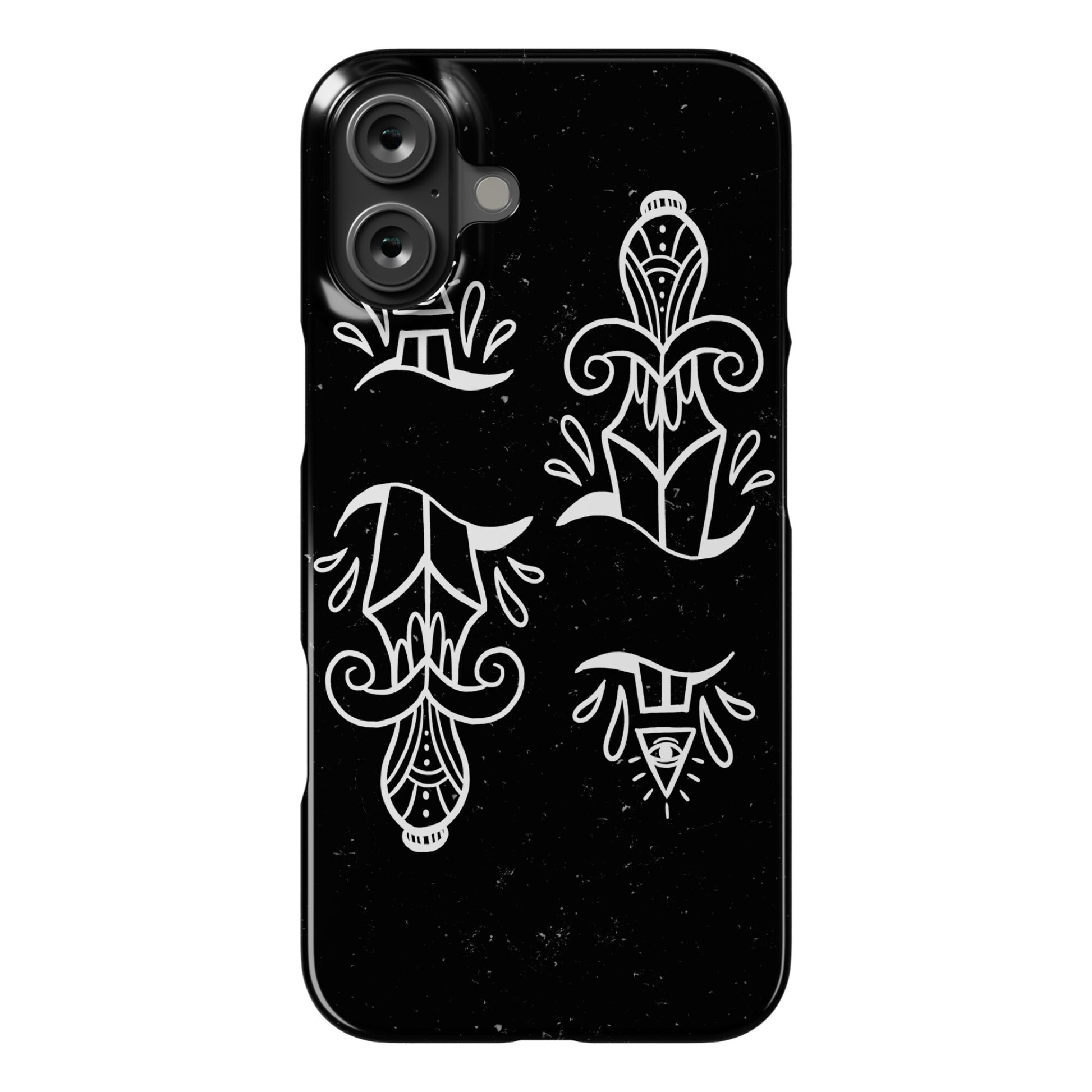 Illuminati Tattoo Daggers Phone Case