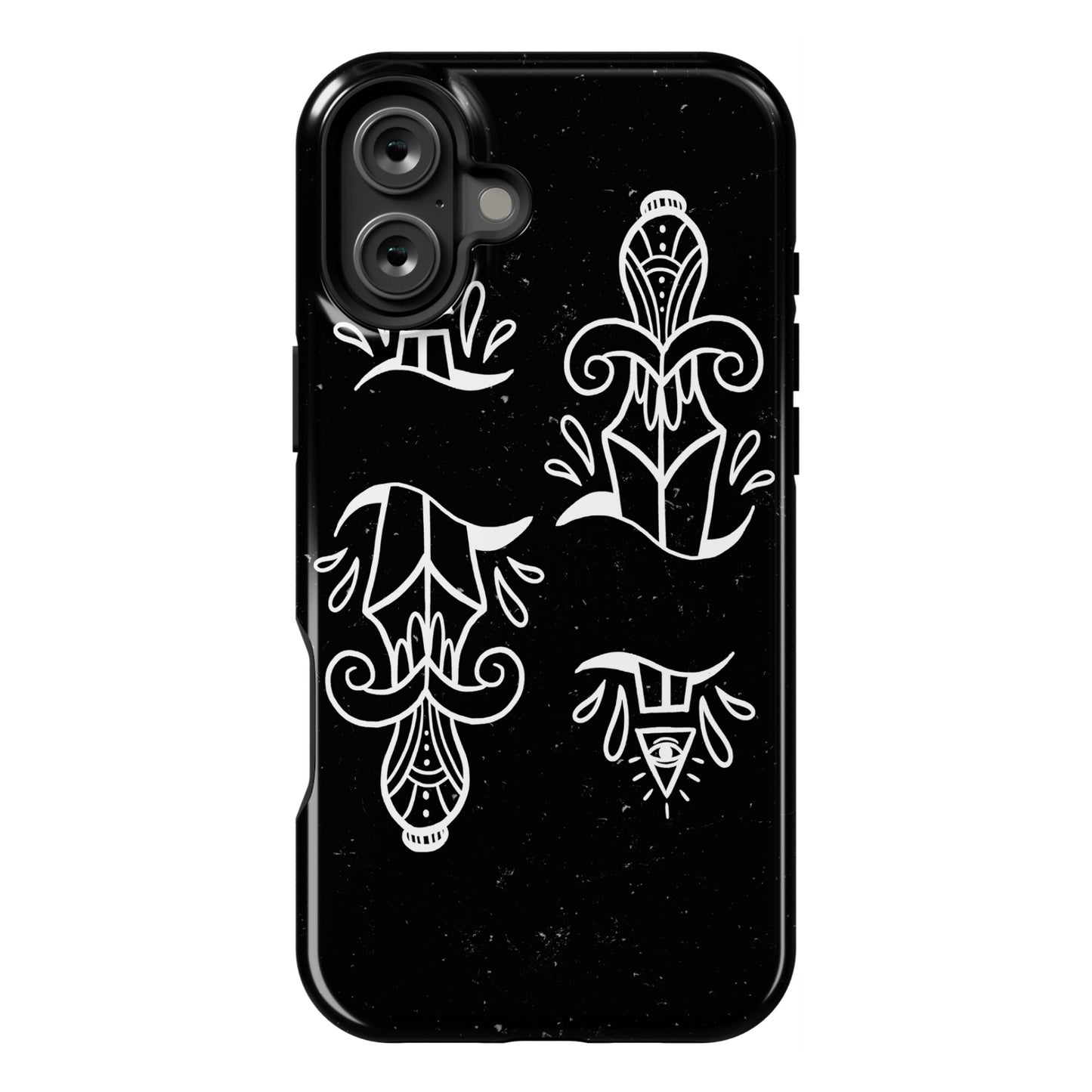 Illuminati Tattoo Daggers Phone Case