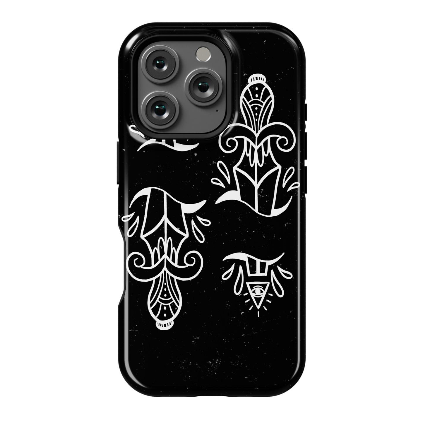 Illuminati Tattoo Daggers Phone Case