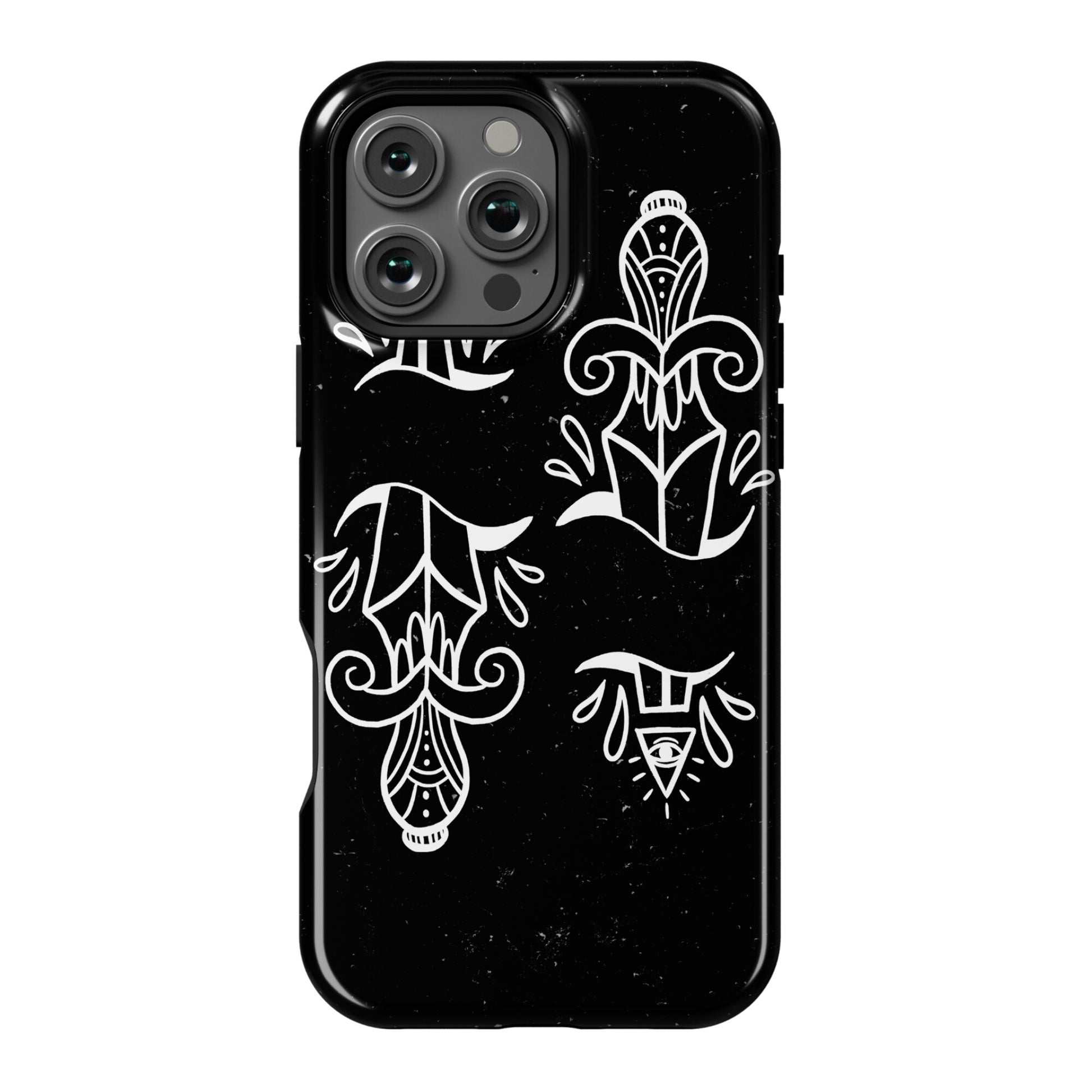 Illuminati Tattoo Daggers Phone Case