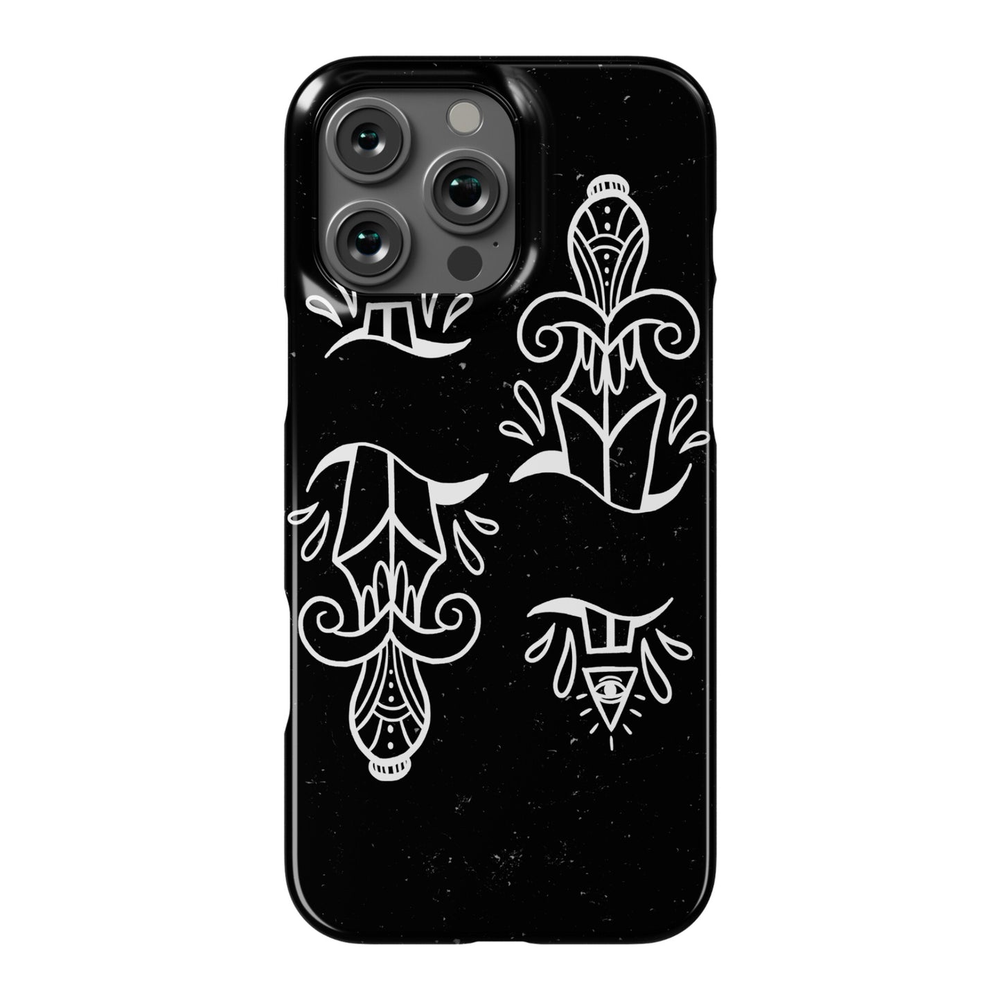 Illuminati Tattoo Daggers Phone Case