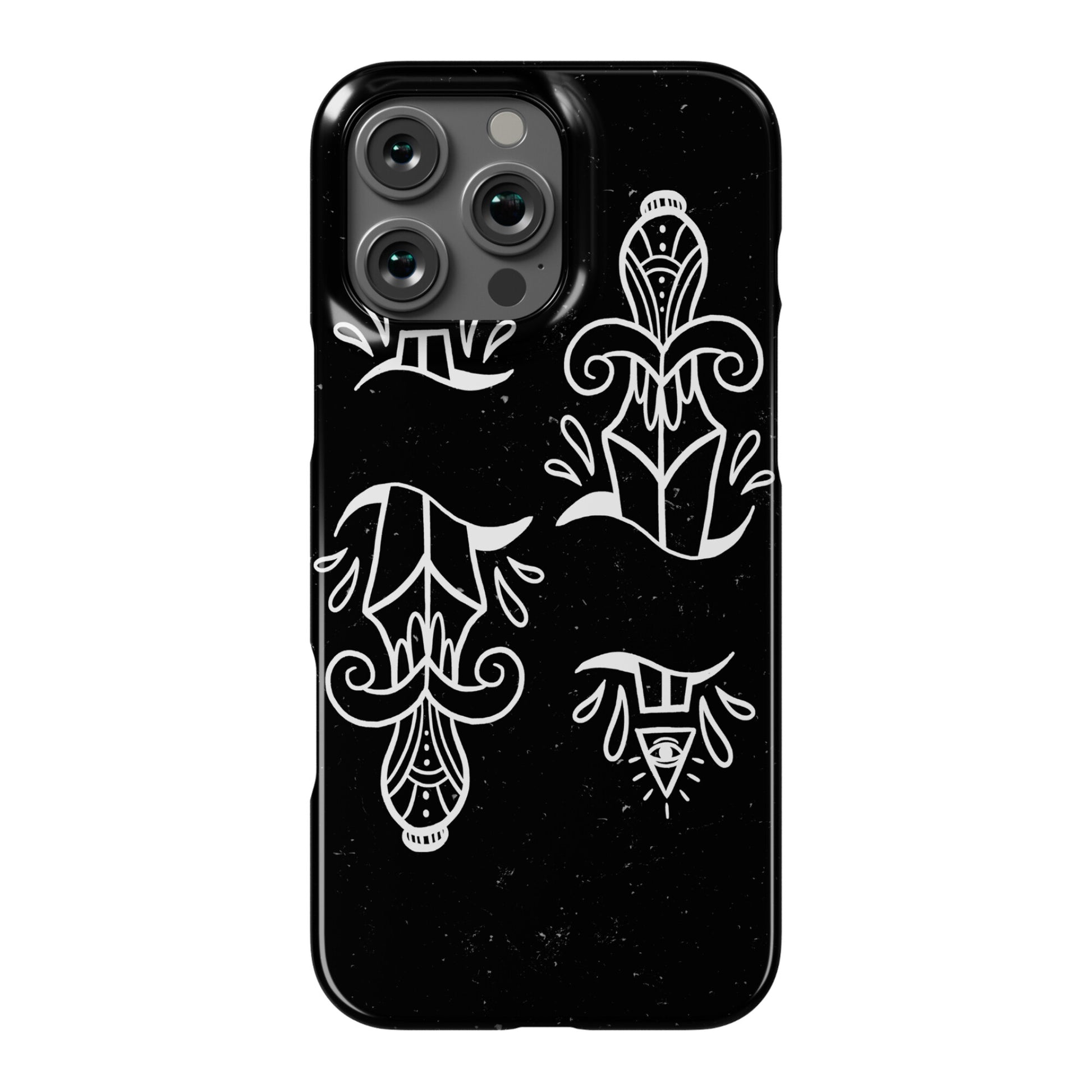 Illuminati Tattoo Daggers Phone Case