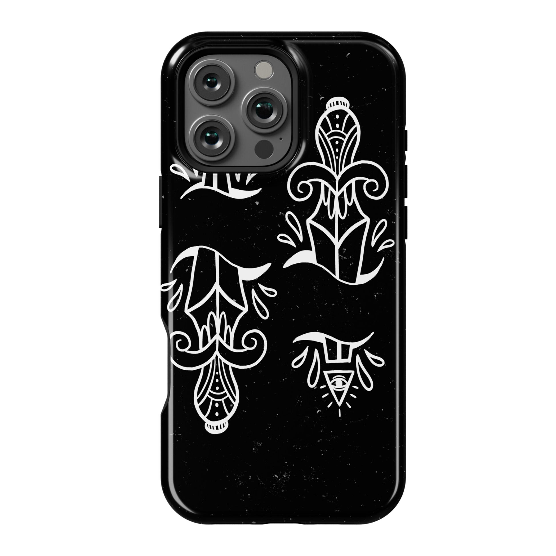 Illuminati Tattoo Daggers Phone Case