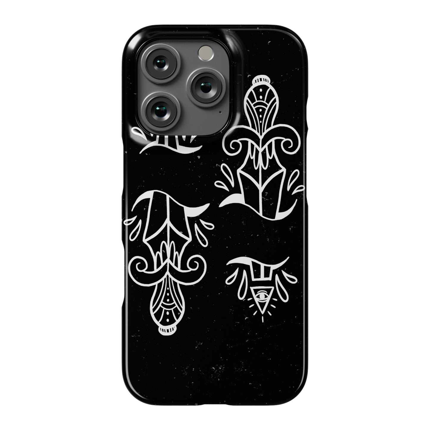 Illuminati Tattoo Daggers Phone Case