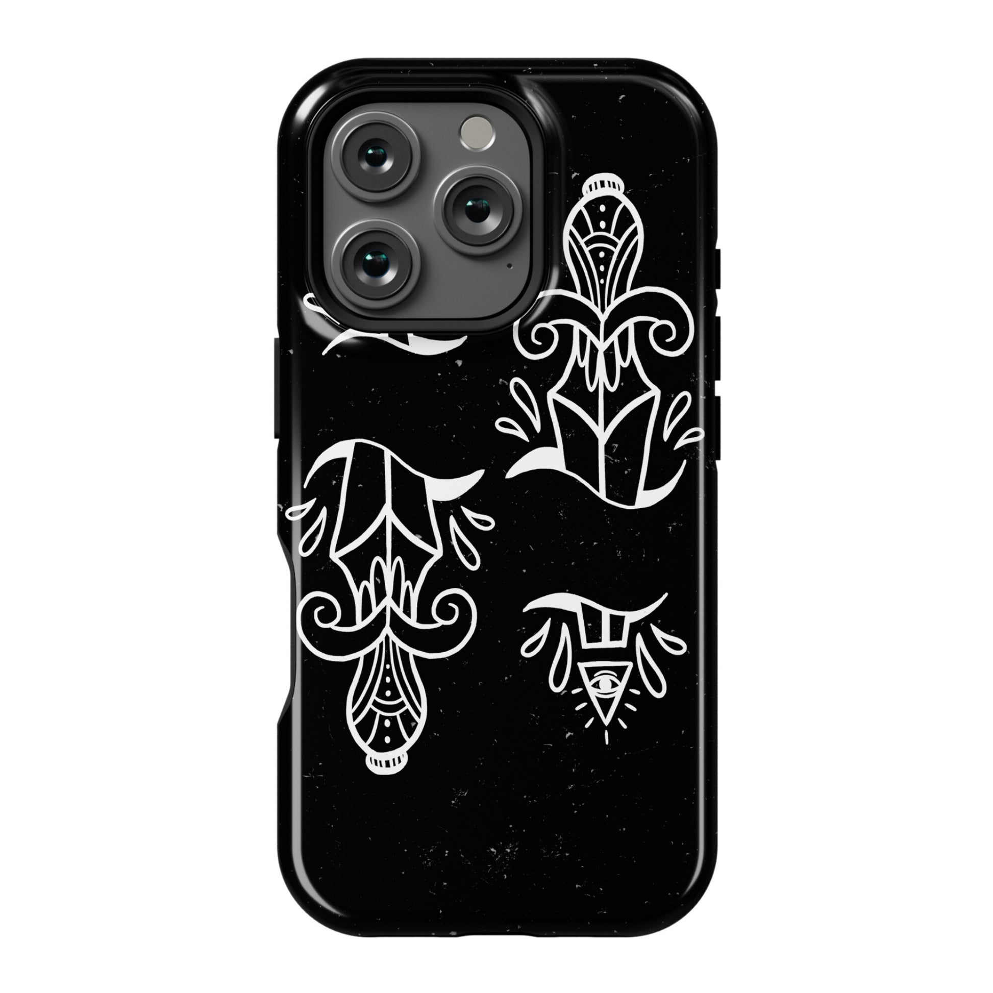 Illuminati Tattoo Daggers Phone Case
