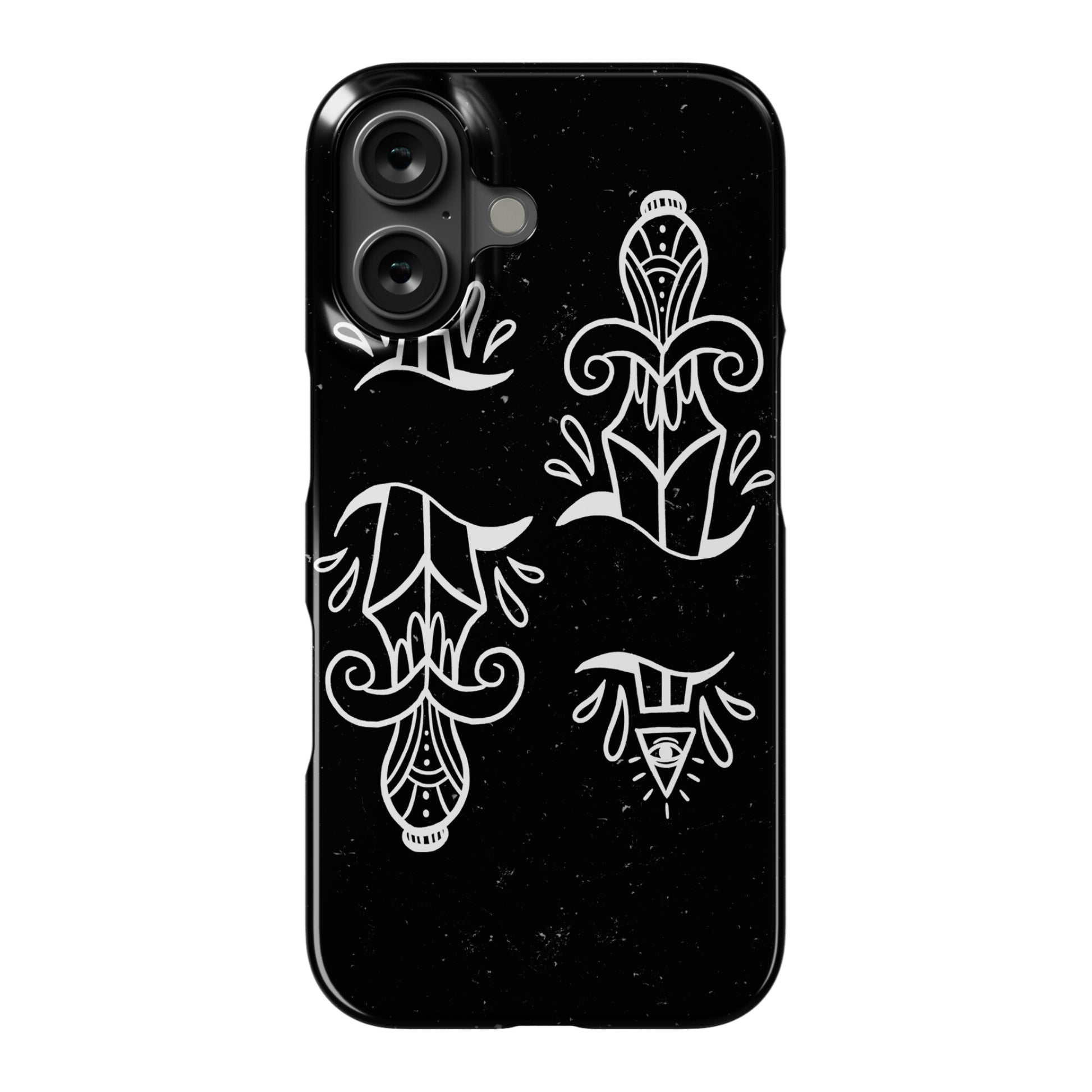 Illuminati Tattoo Daggers Phone Case