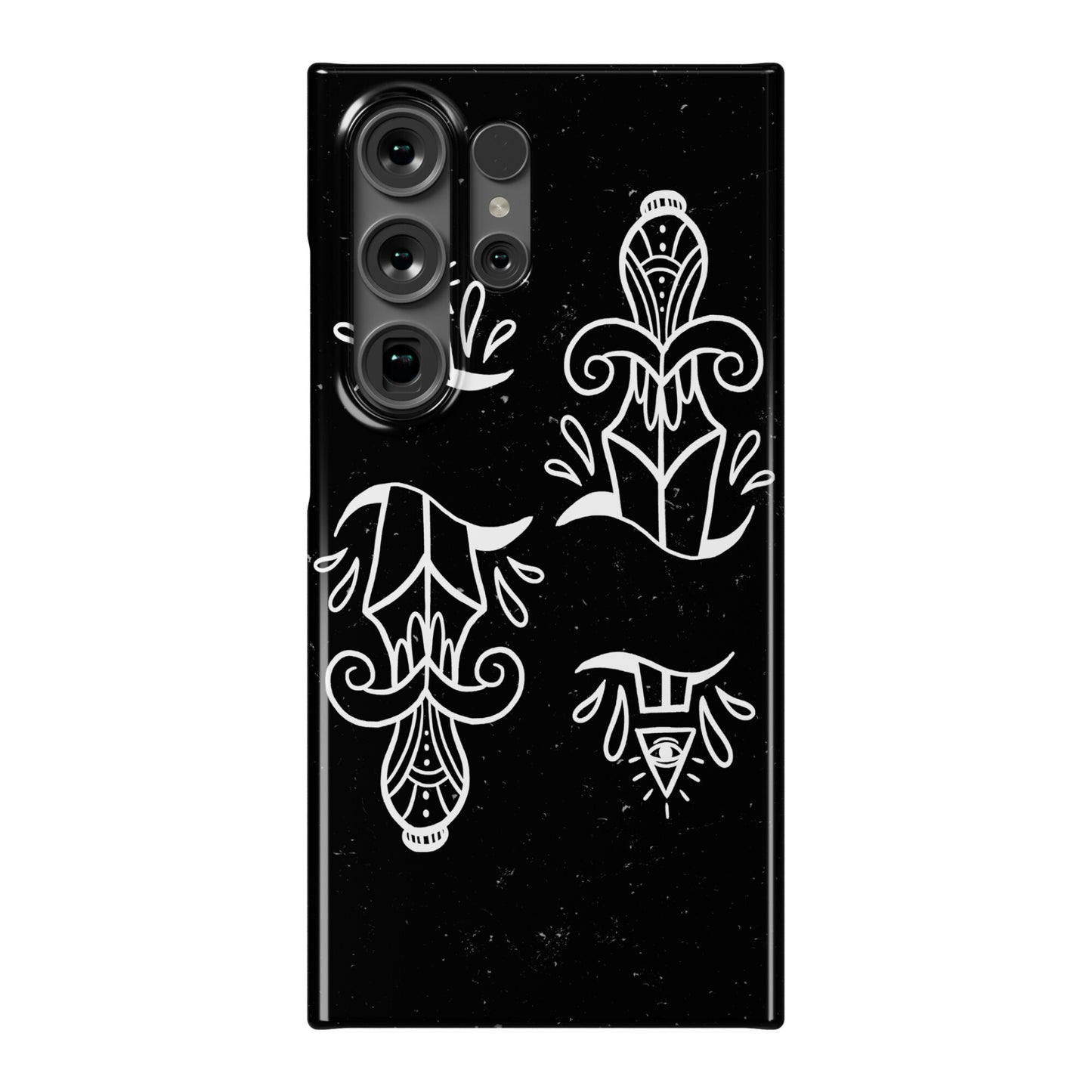Illuminati Tattoo Daggers Phone Case