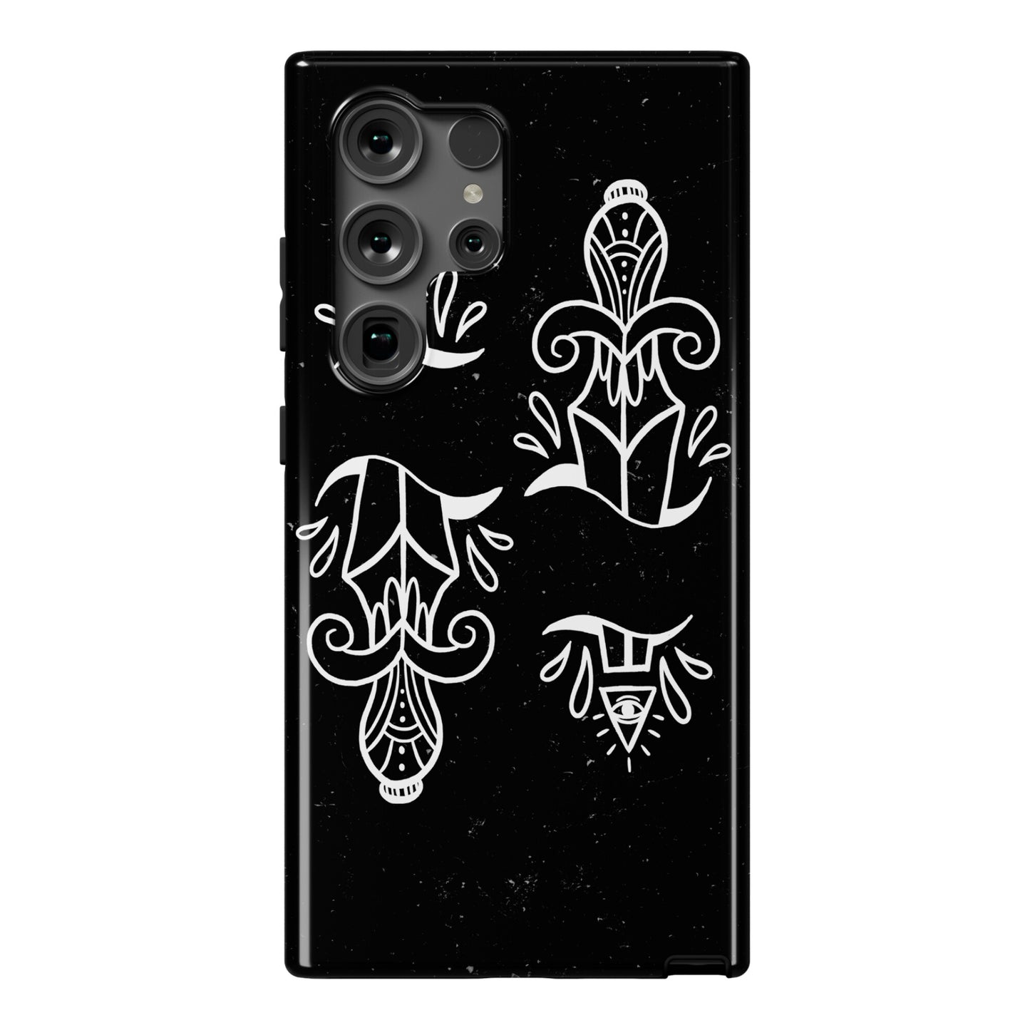 Illuminati Tattoo Daggers Phone Case