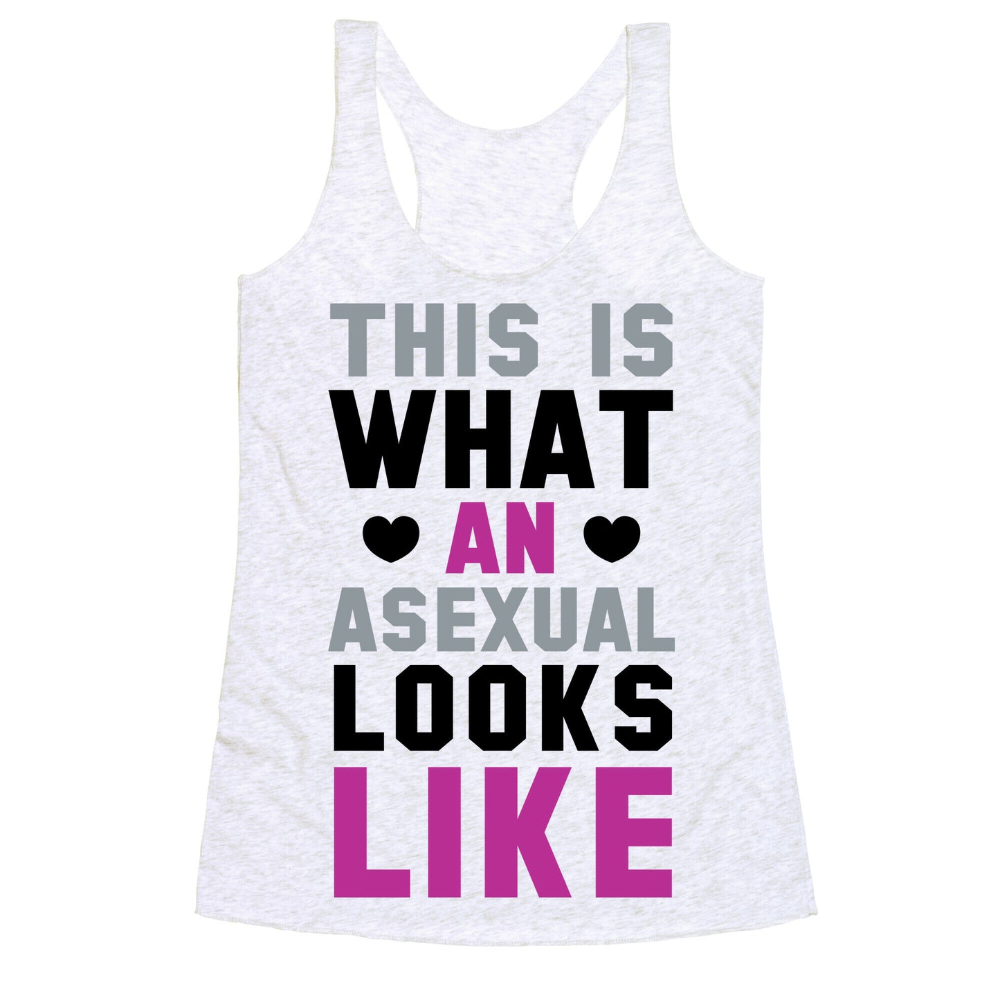 This is What an Asexual Looks Like Racerback Tank