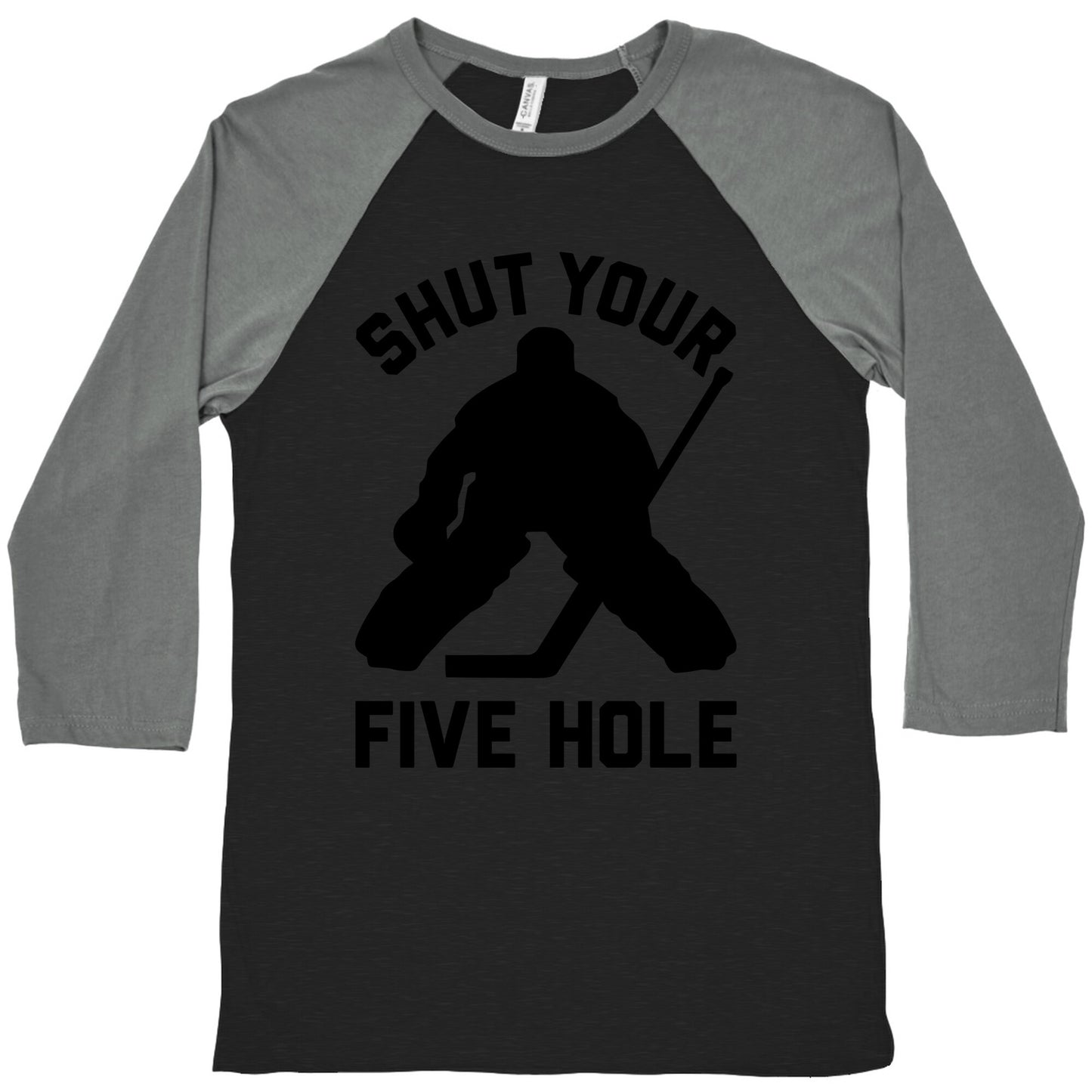 Shut Your Five Hole Baseball Tee