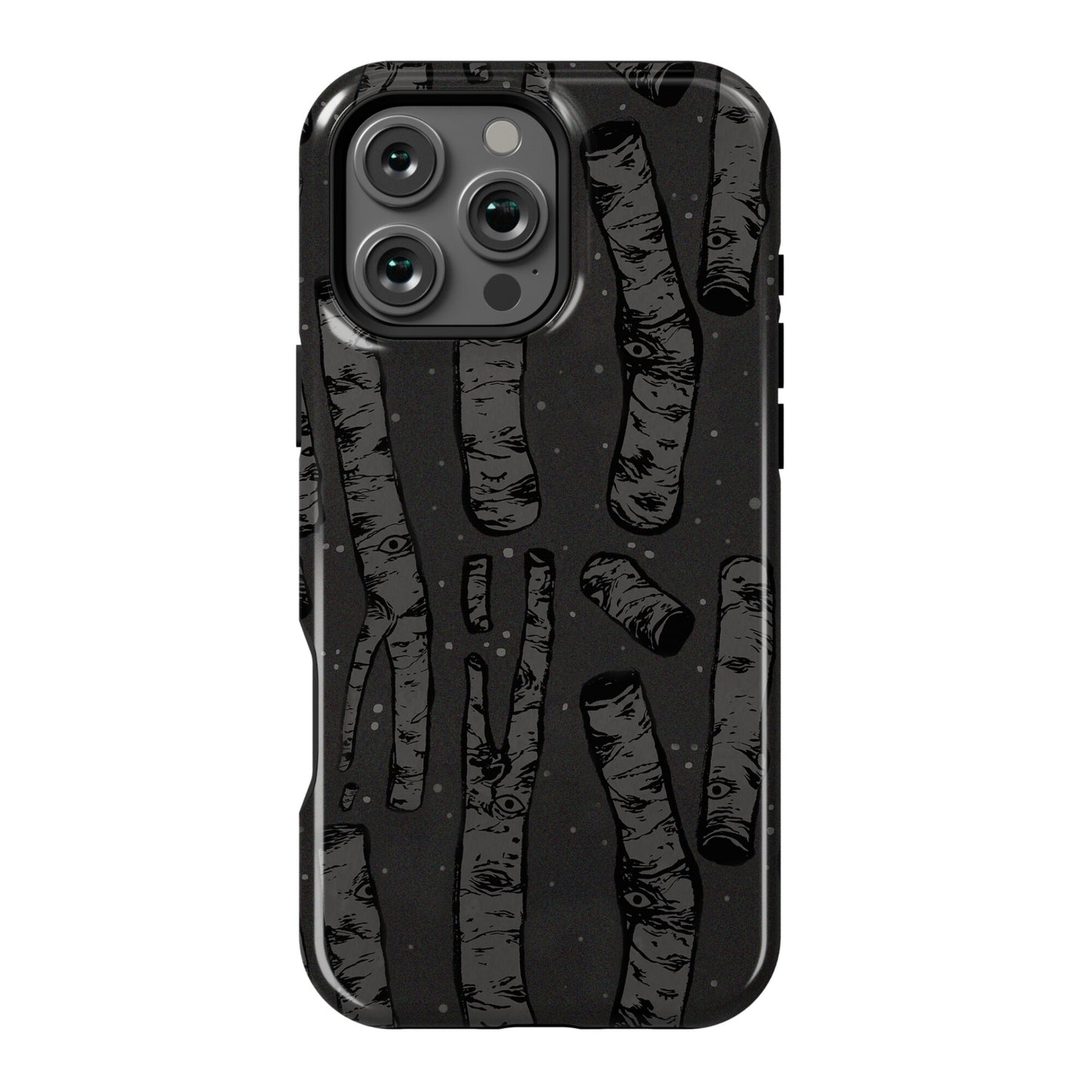 Birch Trees and Runes Phone Case