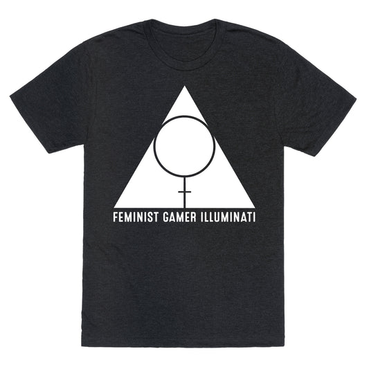Feminist Gamer Illuminati Unisex Triblend Tee