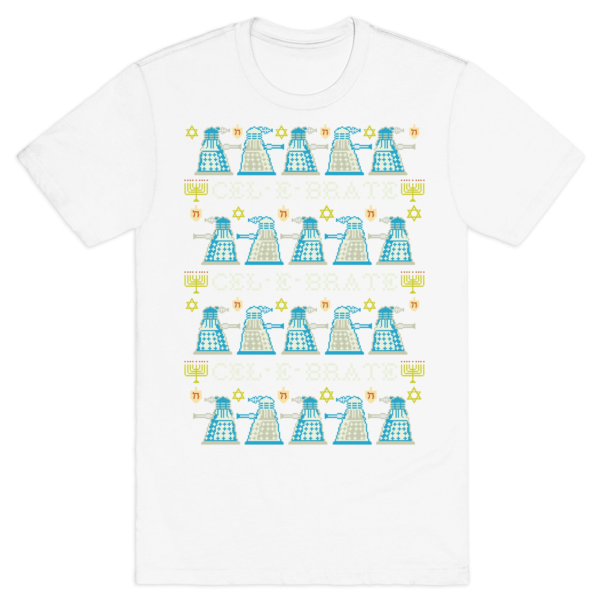 Dalek Hanukkah Sweater T-Shirt