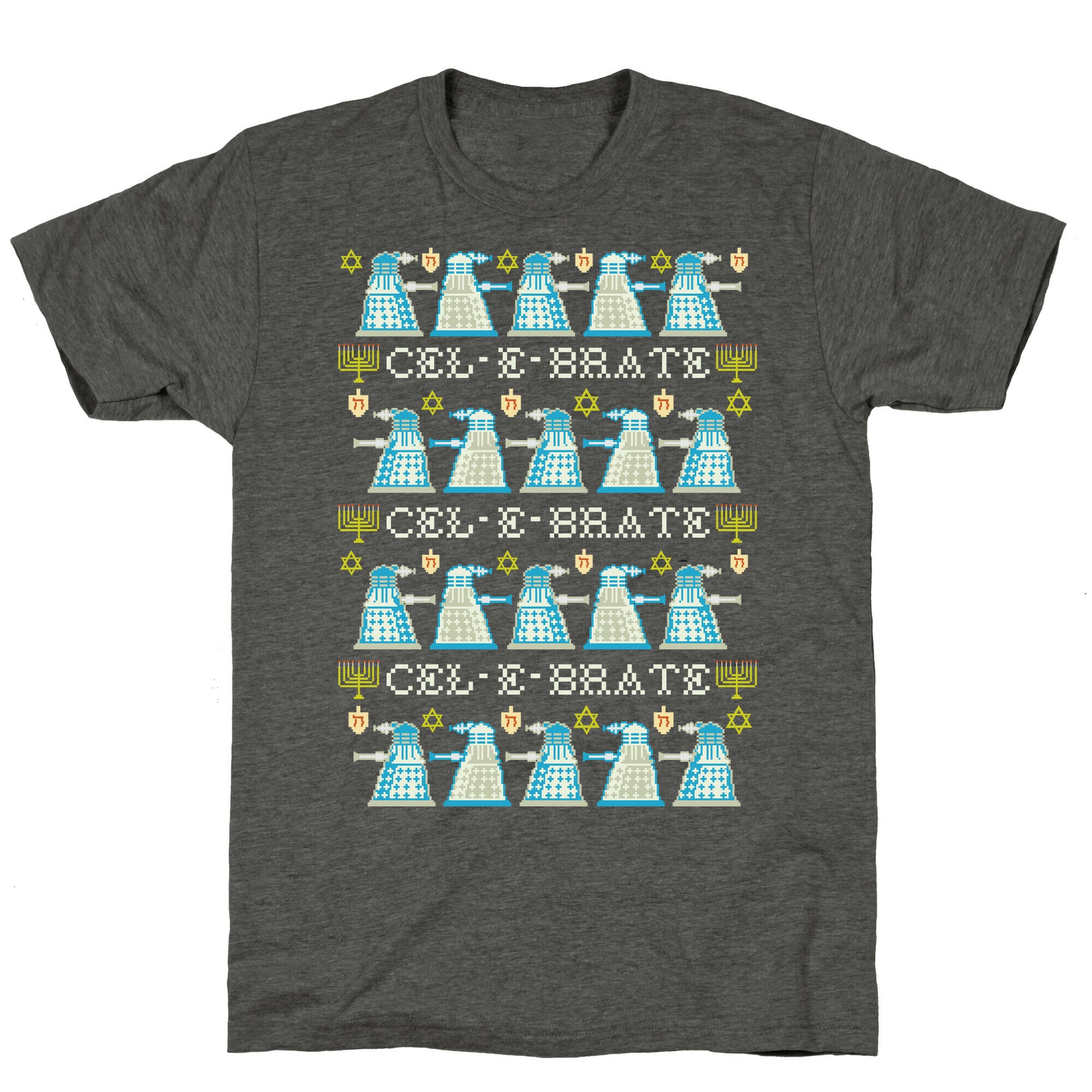 Dalek Hanukkah Sweater Unisex Triblend Tee