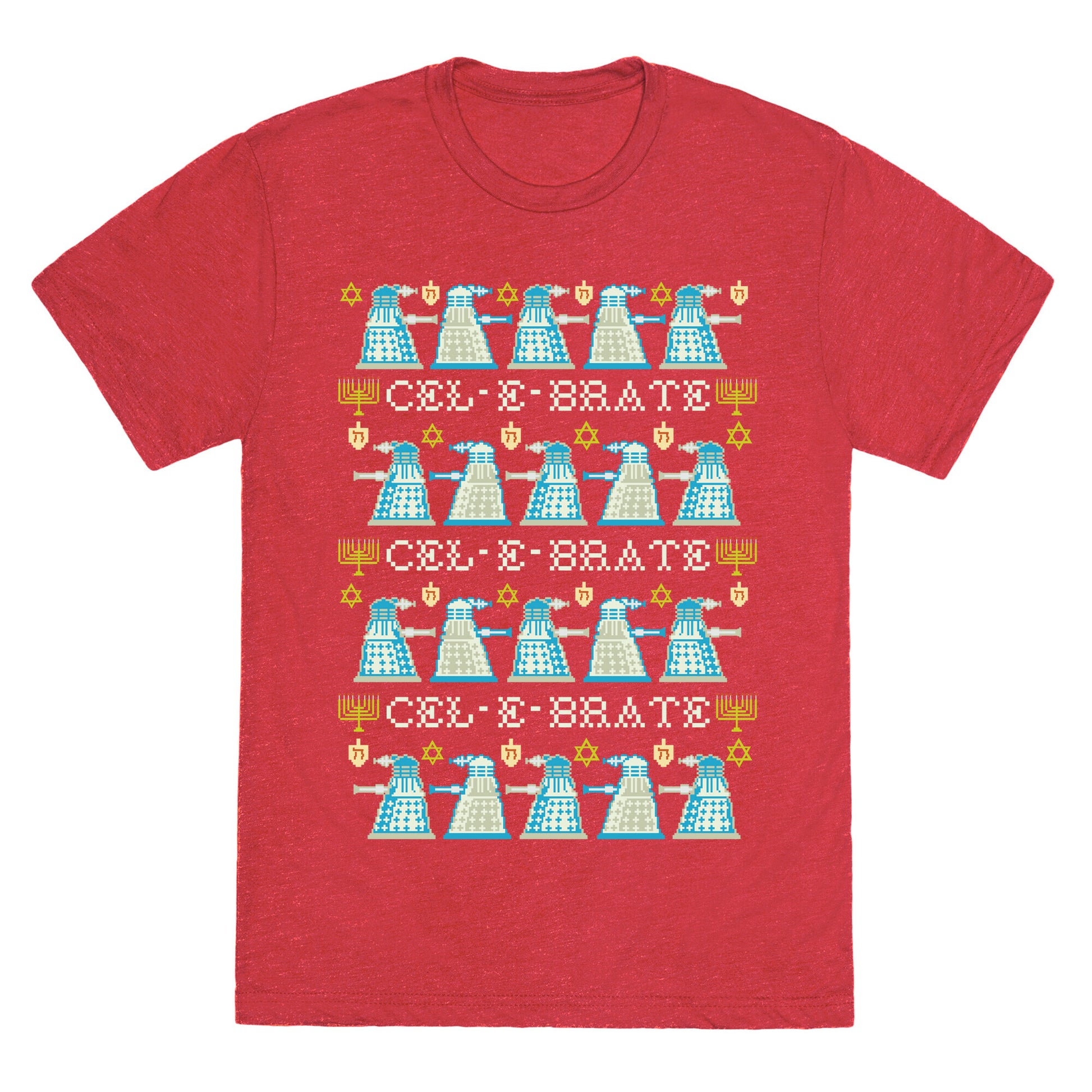 Dalek Hanukkah Sweater Unisex Triblend Tee