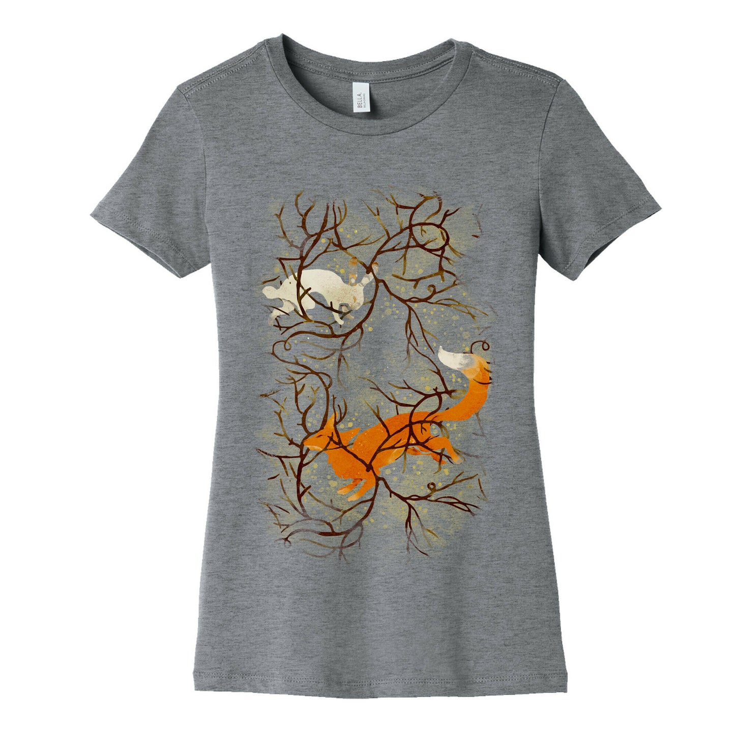 Rabbit And The Fox Chase Women's Cotton Tee