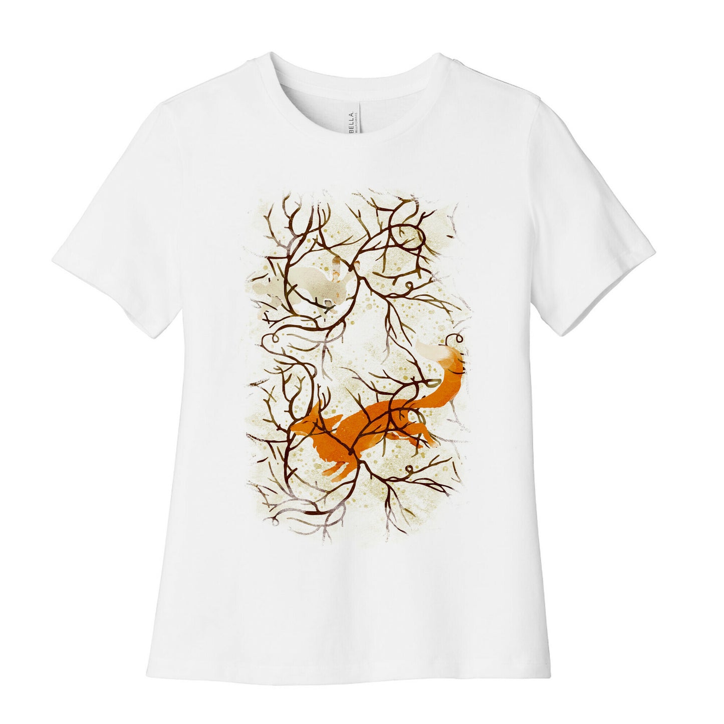 Rabbit And The Fox Chase Women's Cotton Tee