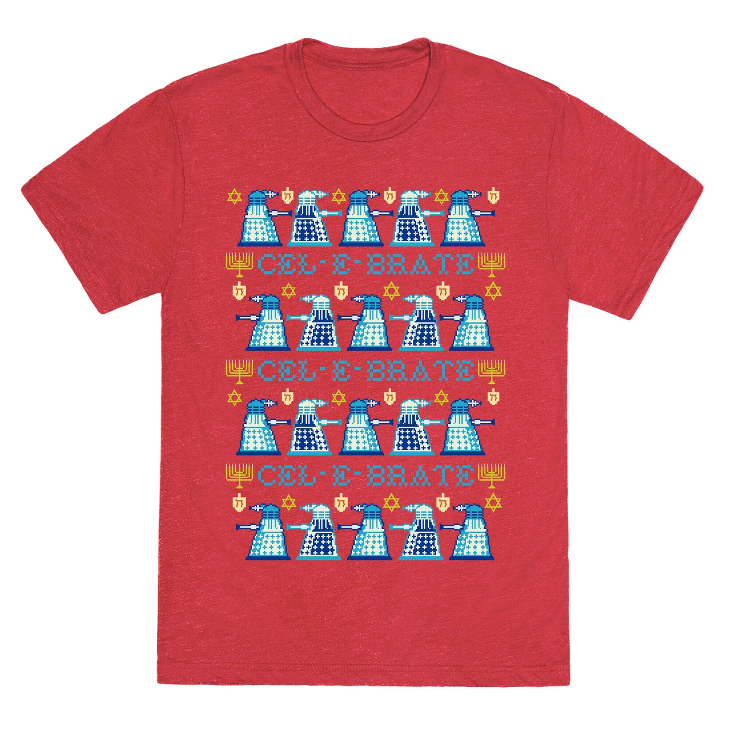 Dalek Hanukkah Sweater Unisex Triblend Tee