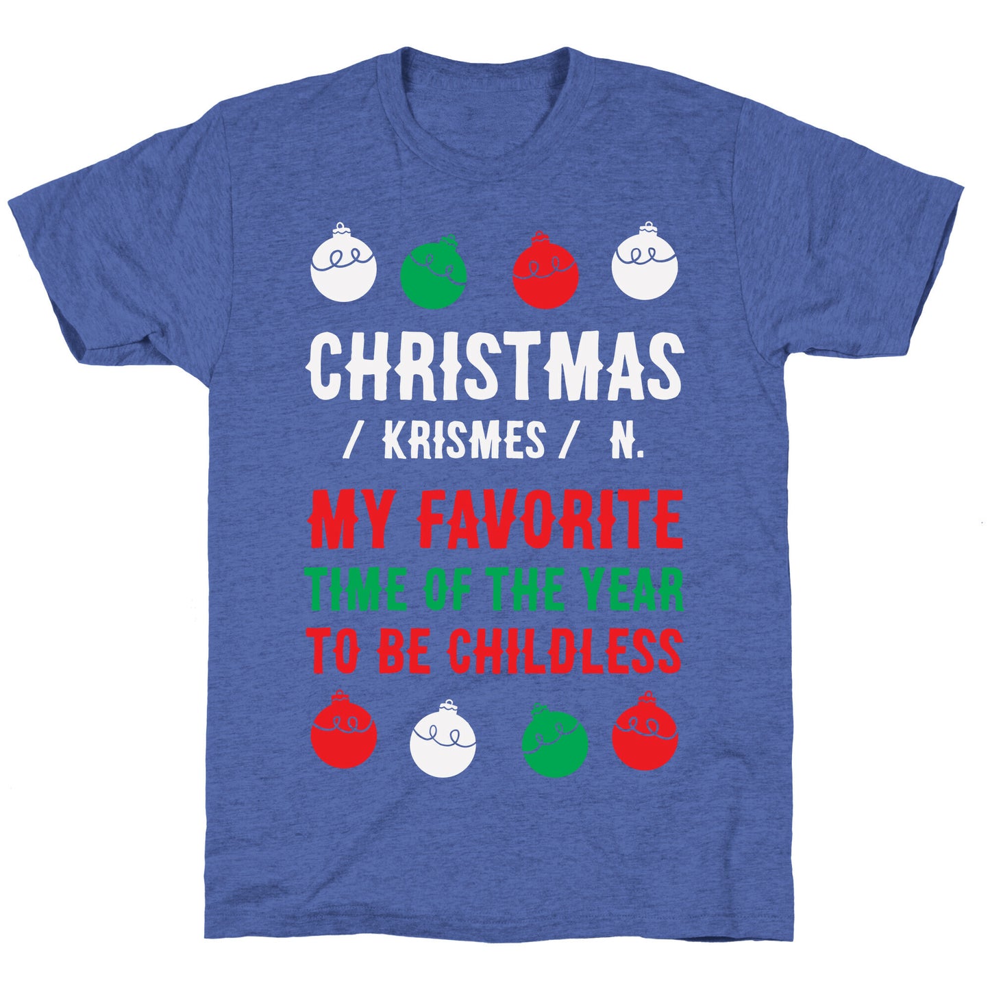 Christmas Definition Unisex Triblend Tee