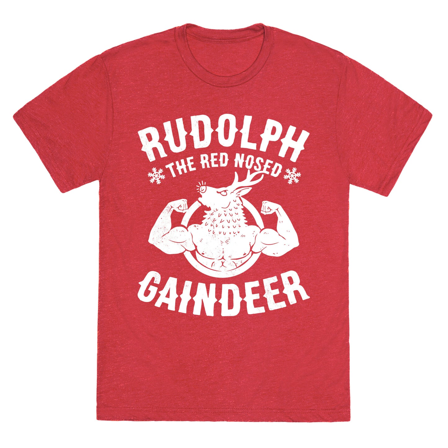 Rudolph The Red Nosed Gaindeer Unisex Triblend Tee