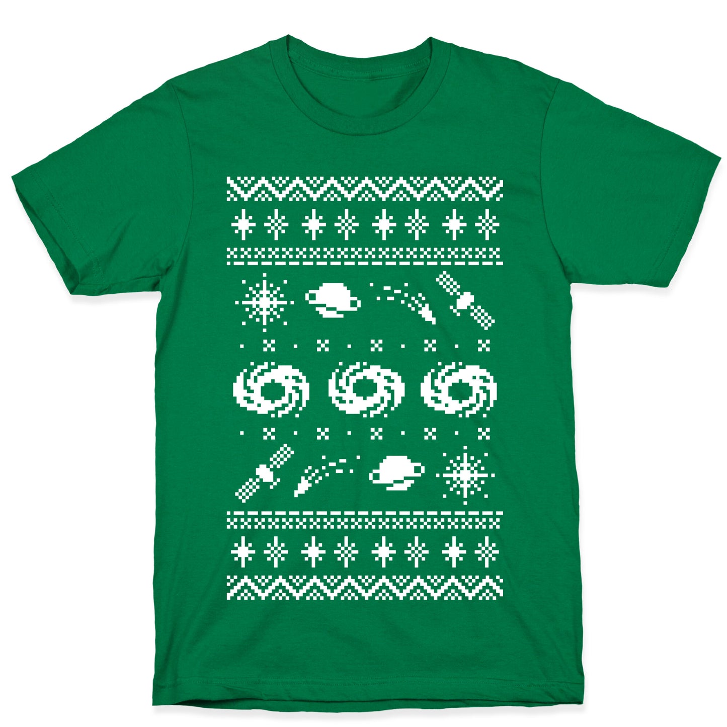 Interstellar Christmas Sweater Pattern T-Shirt