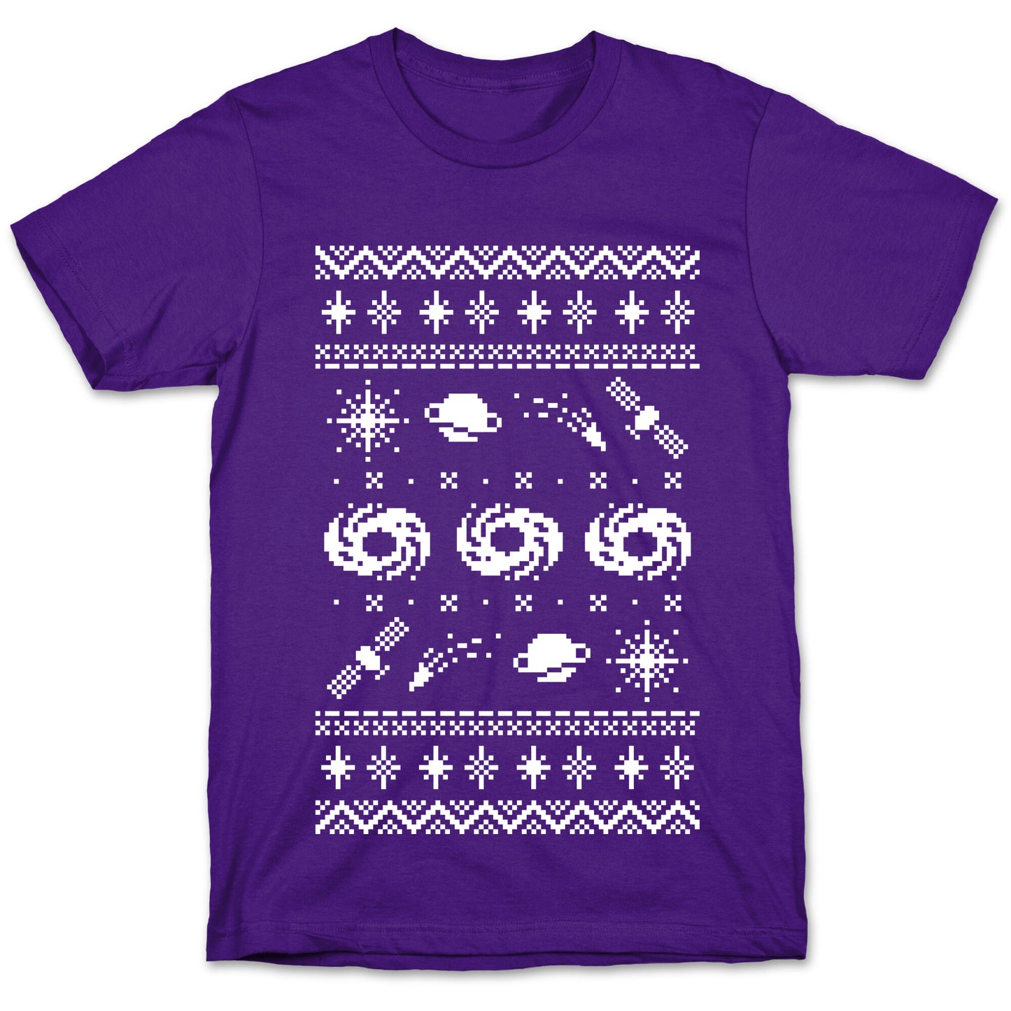 Interstellar Christmas Sweater Pattern T-Shirt