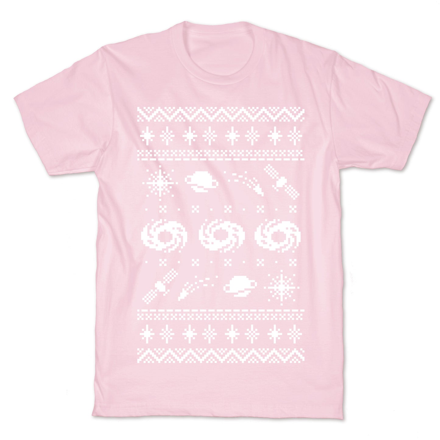 Interstellar Christmas Sweater Pattern T-Shirt