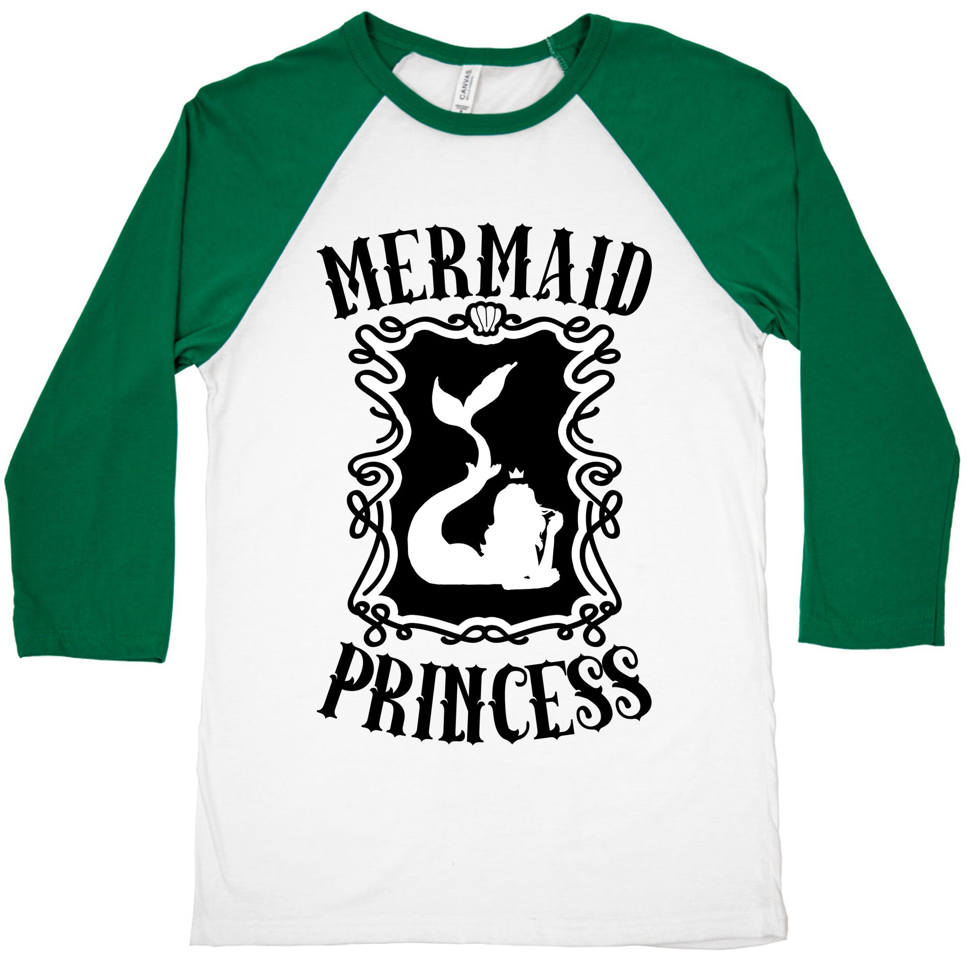 Mermaid Princess Baseball Tee