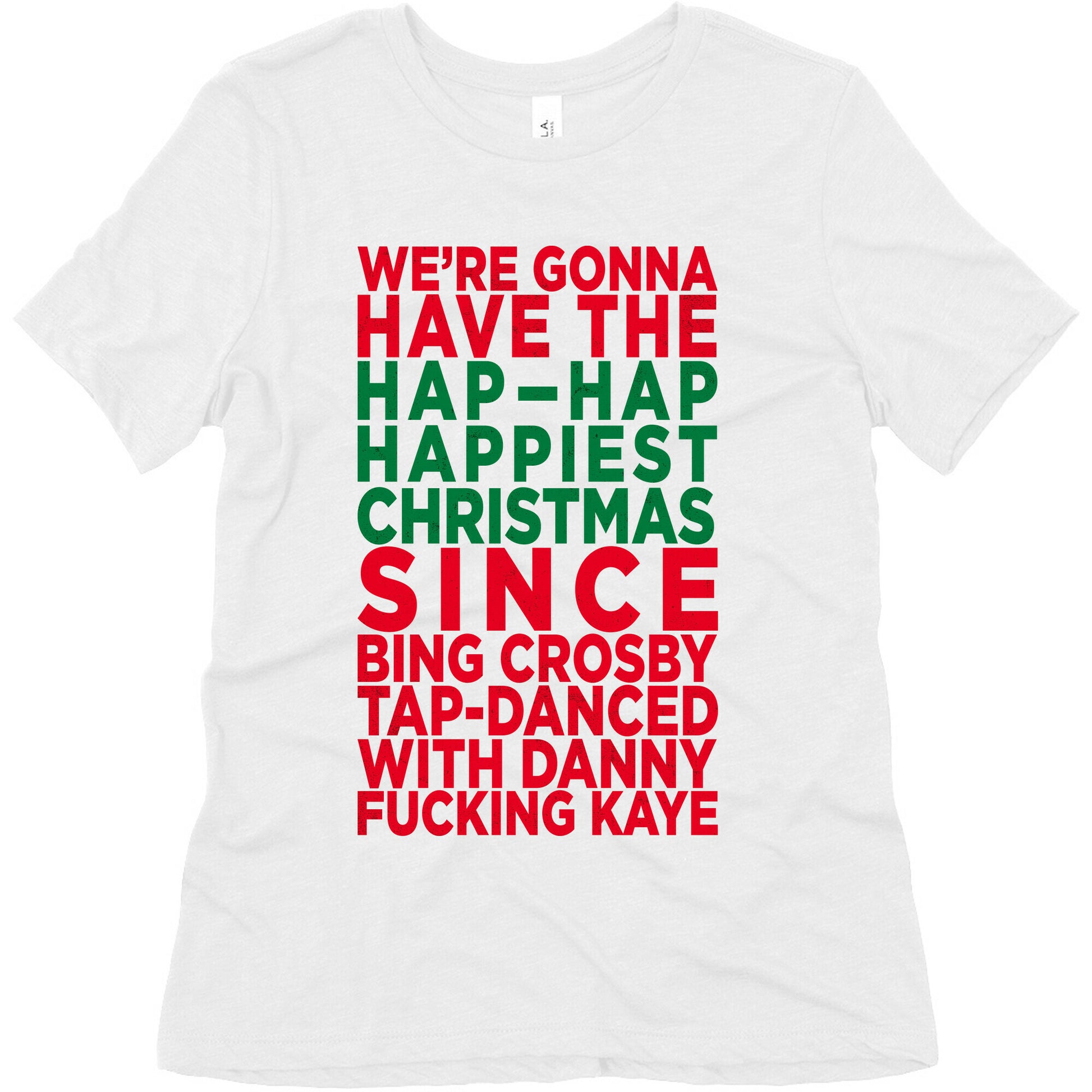 Hap-Hap Happiest Christmas (baseball) Women's Triblend Tee