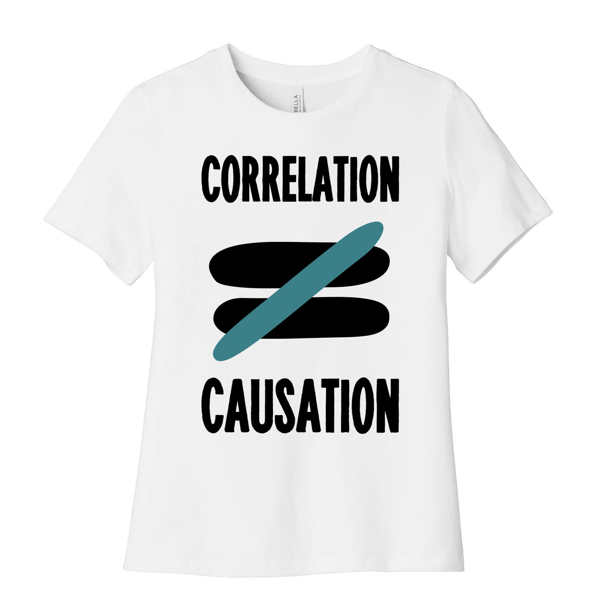 Correlation Does Not Equal Causation Women's Cotton Tee