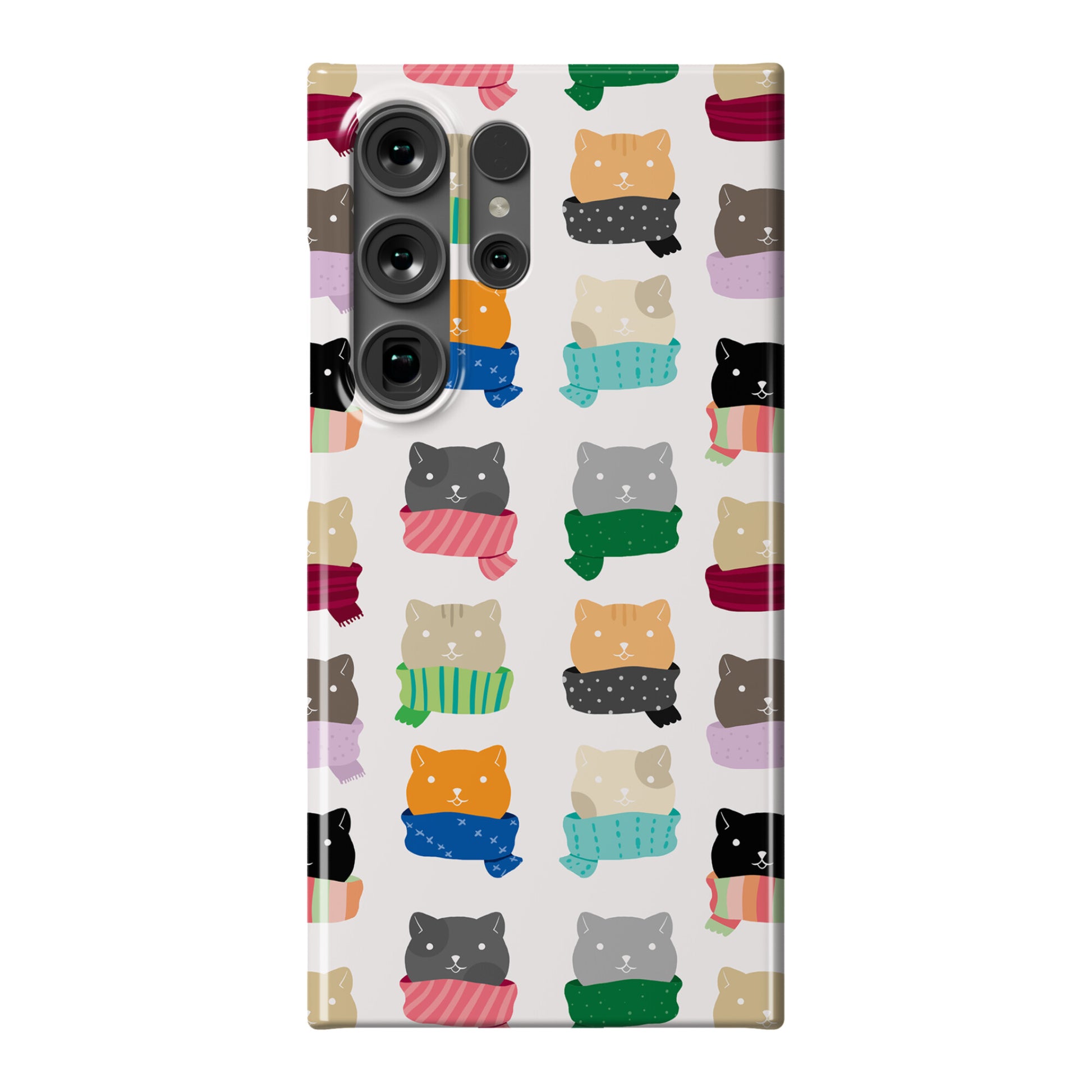 Cats In Scarfs Pattern Phone Case