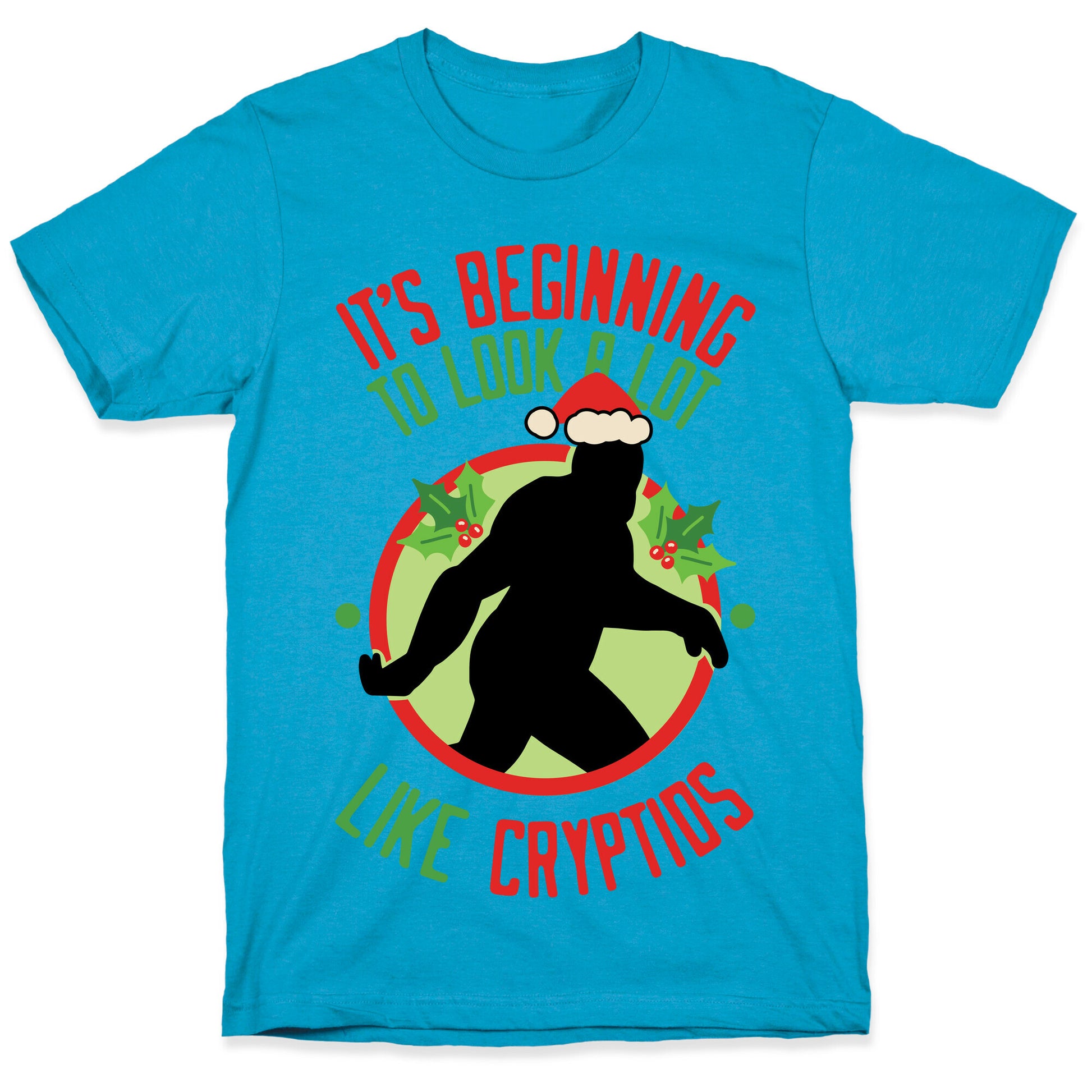 It's Beginning To Look A Lot Like Cryptids (Bigfoot) Unisex Triblend Tee