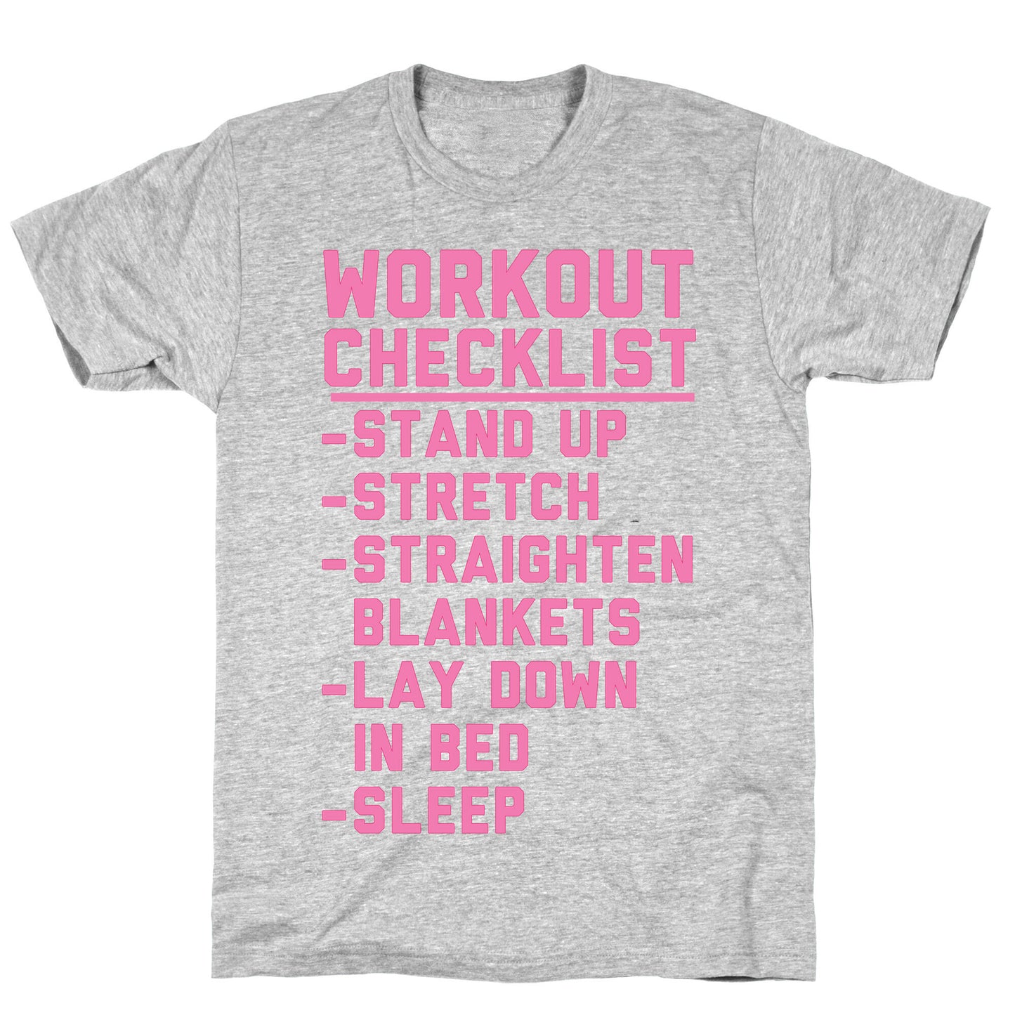 Workout Checklist T-Shirt