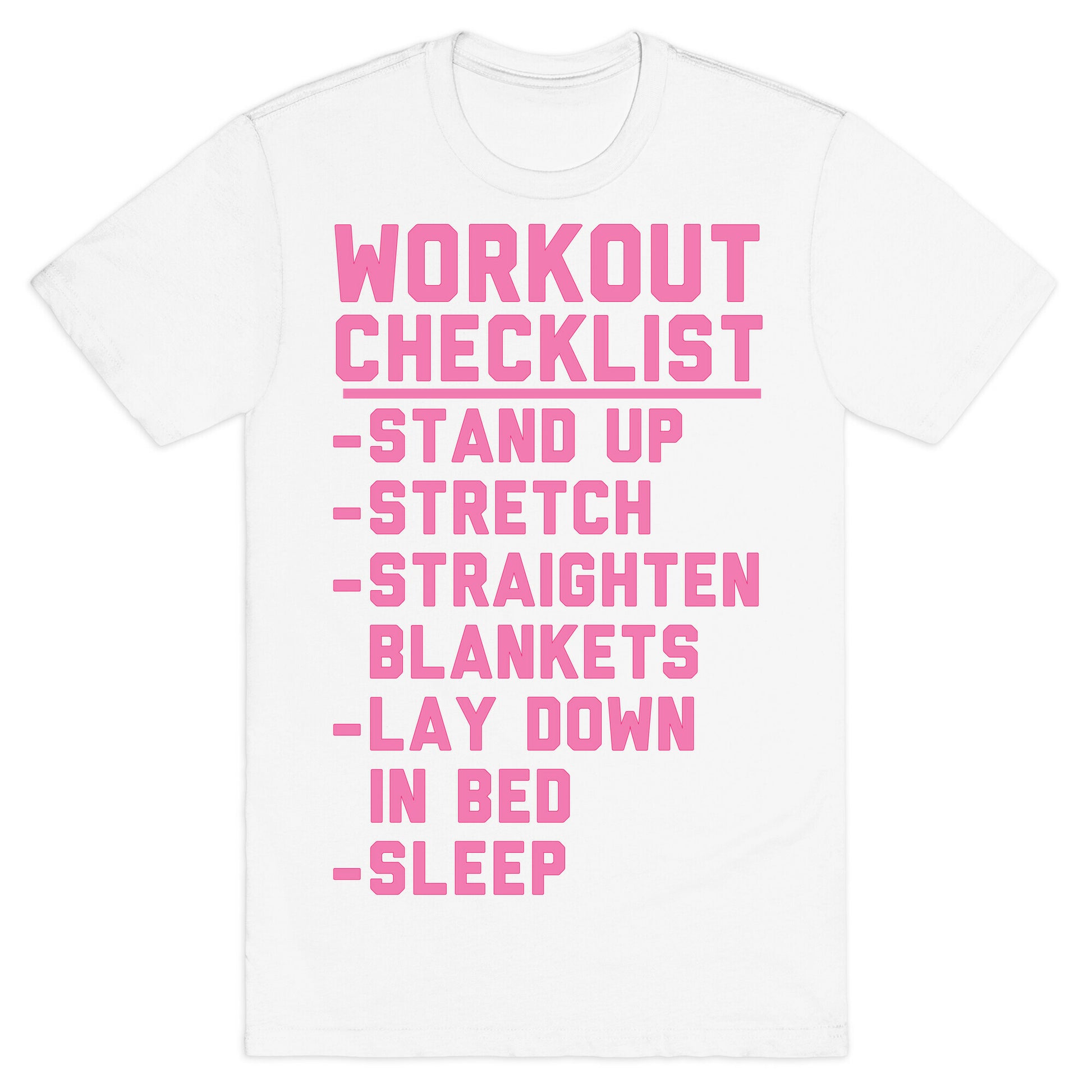 Workout Checklist T-Shirt