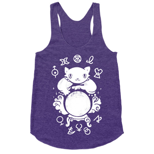Lucky Tarot Cat #13 Racerback Tank