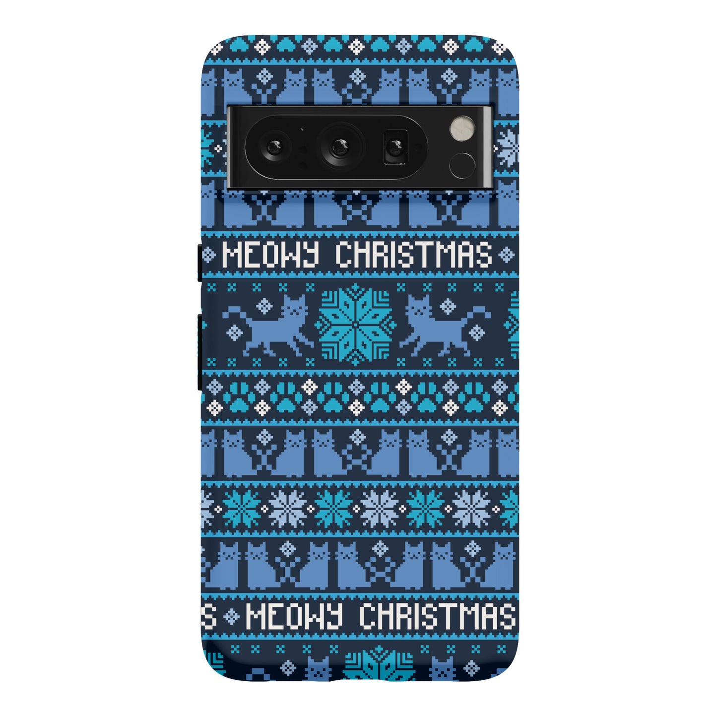 Meowy Christmas Cat Sweater Pattern Phone Case