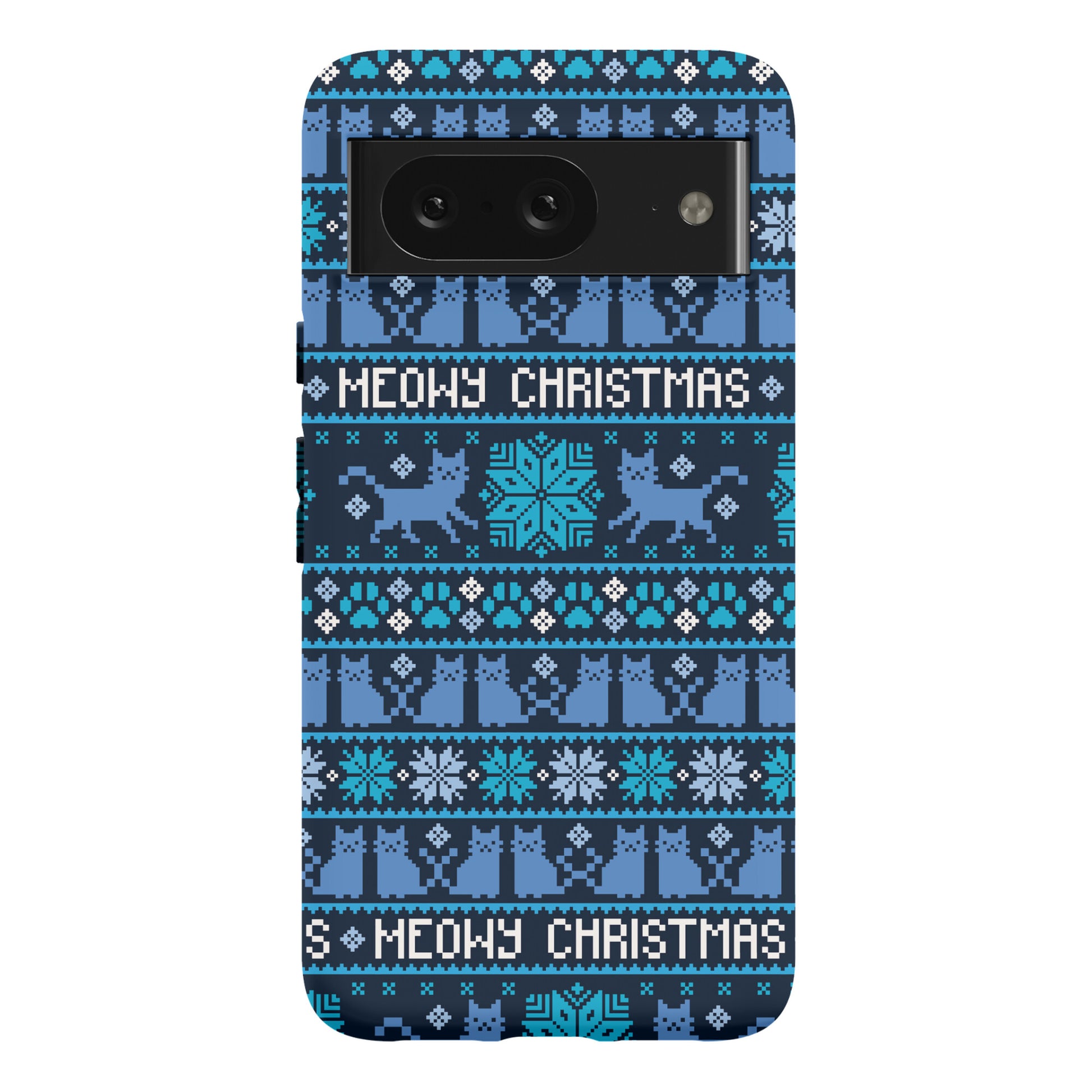 Meowy Christmas Cat Sweater Pattern Phone Case