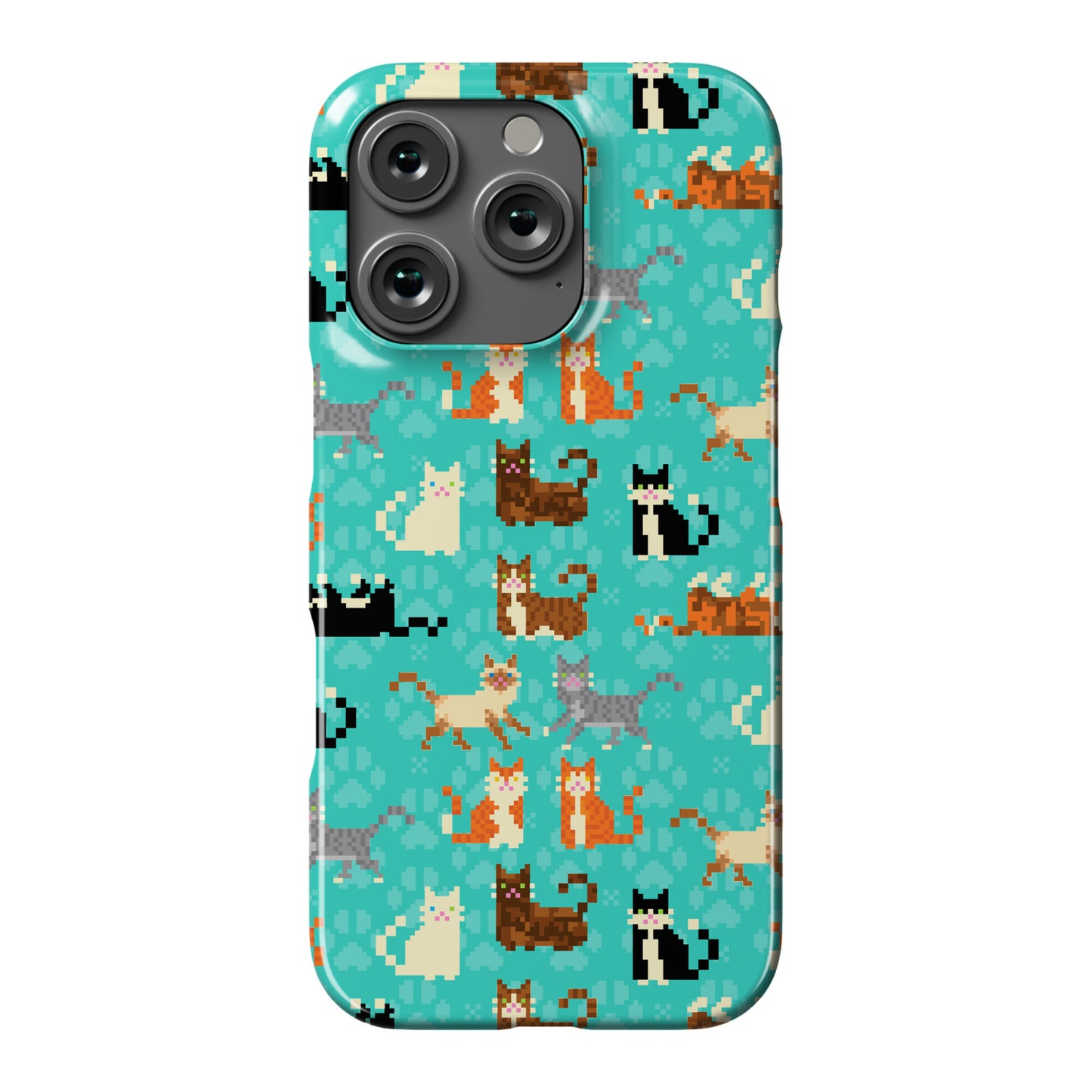 Cute Pixel Kitty Cats Phone Case