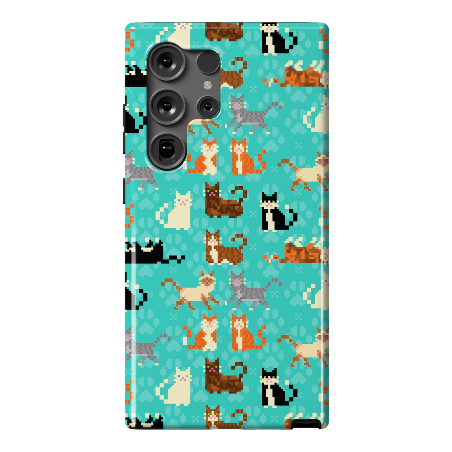 Cute Pixel Kitty Cats Phone Case