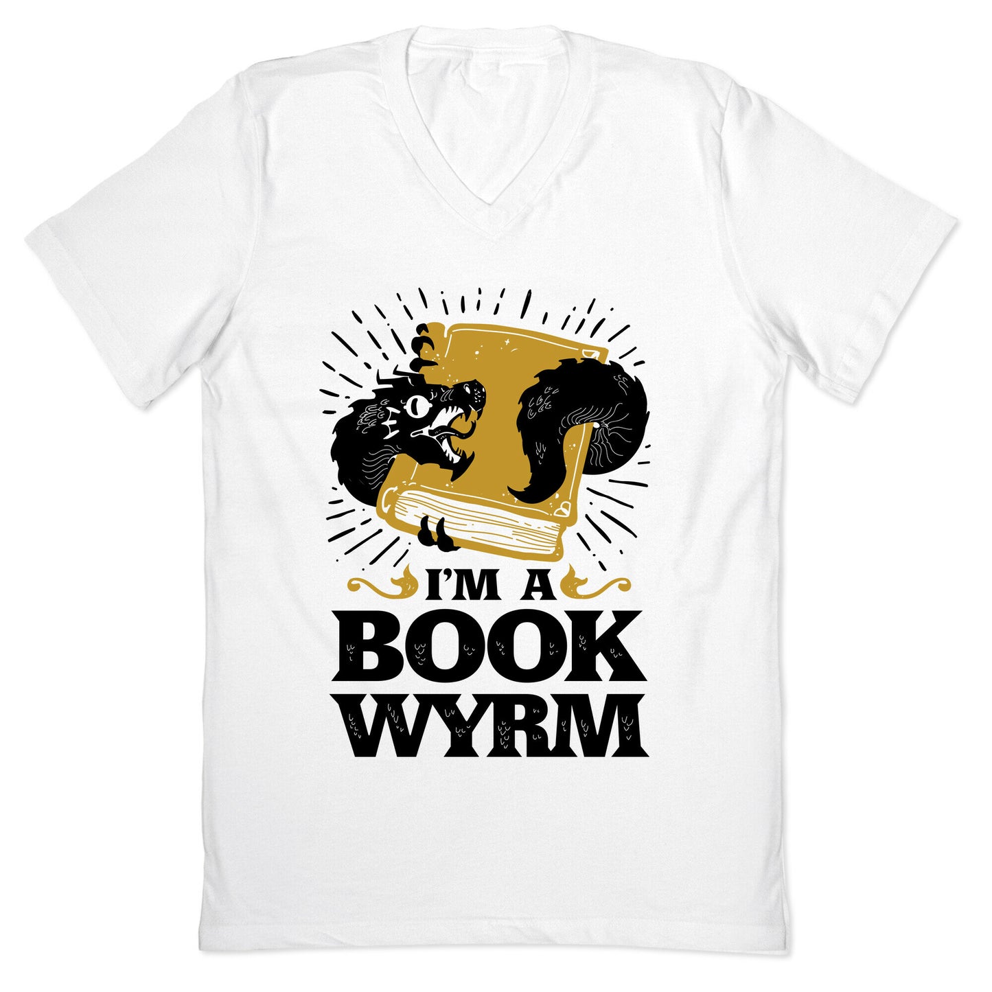 I'm a Book Wyrm V-Neck