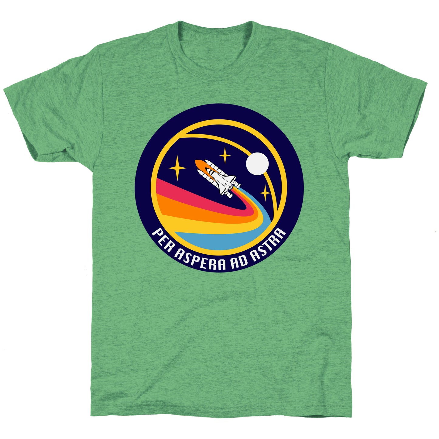 Per Aspera Ad Astra Vintage Logo Unisex Triblend Tee