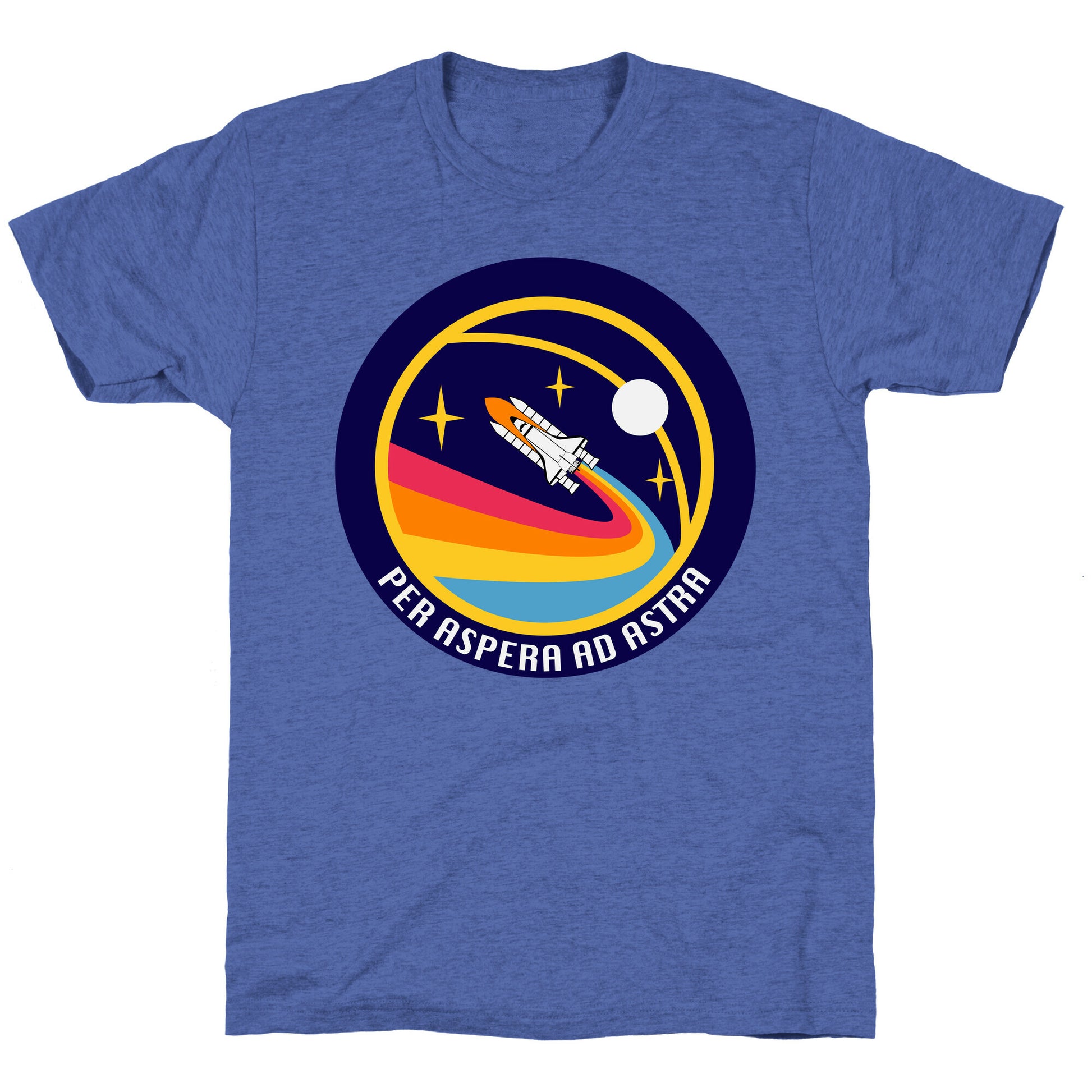 Per Aspera Ad Astra Vintage Logo Unisex Triblend Tee