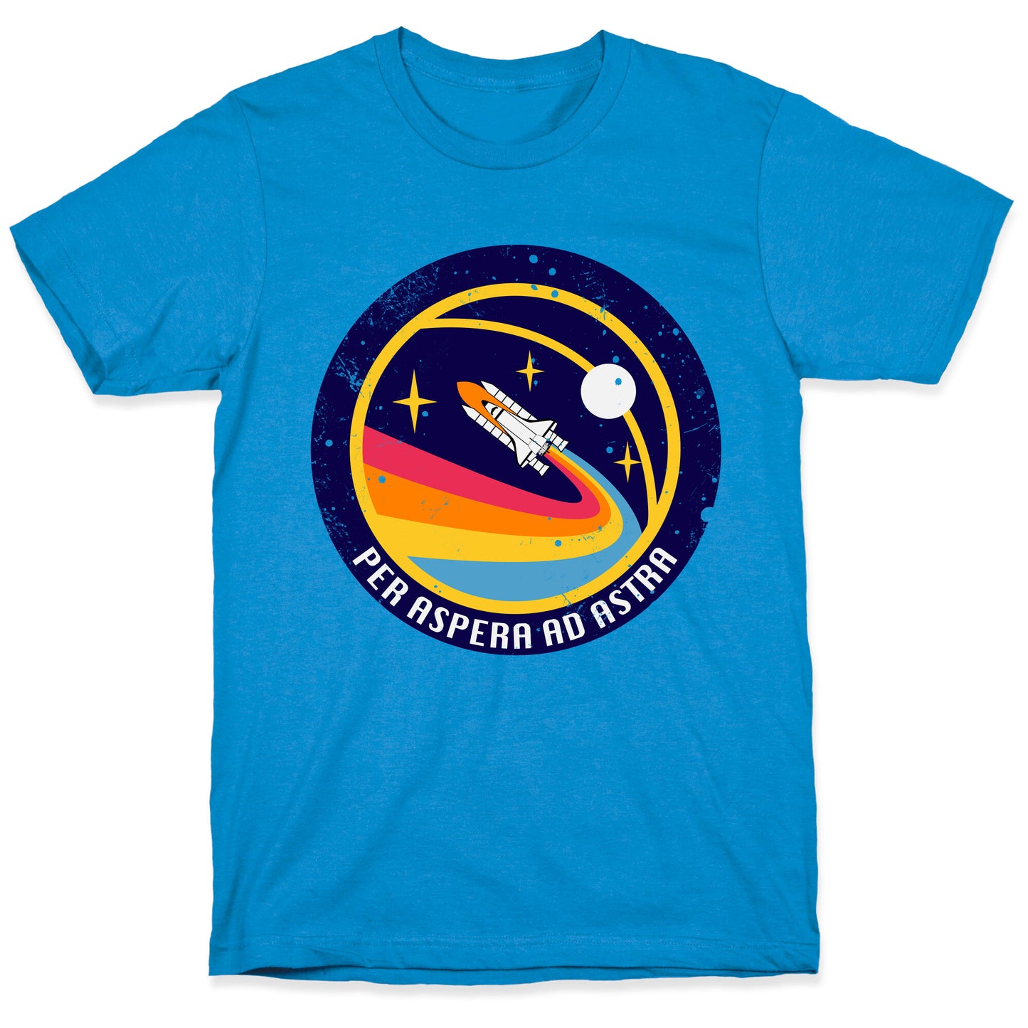 Per Aspera Ad Astra vintage Logo T-Shirt