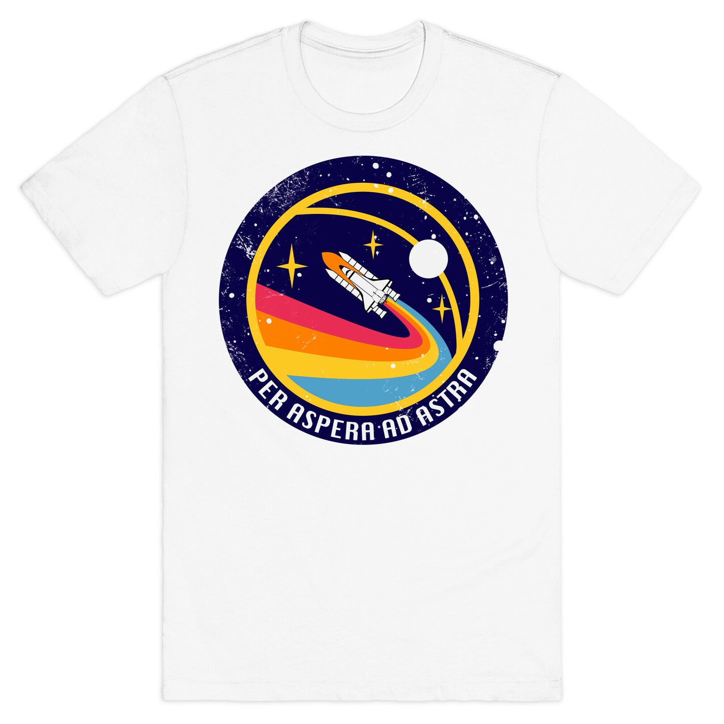 Per Aspera Ad Astra vintage Logo T-Shirt