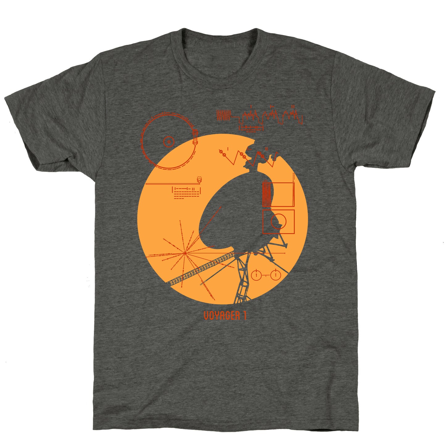 Retro Voyager 1 Golden Record Unisex Triblend Tee