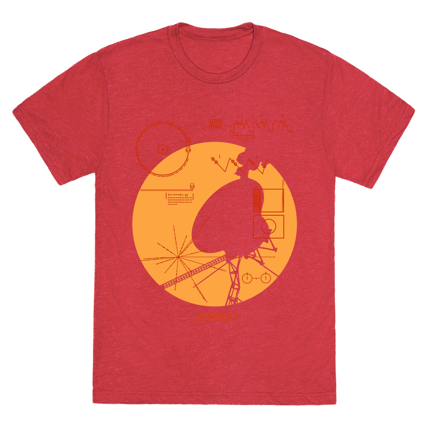 Retro Voyager 1 Golden Record Unisex Triblend Tee