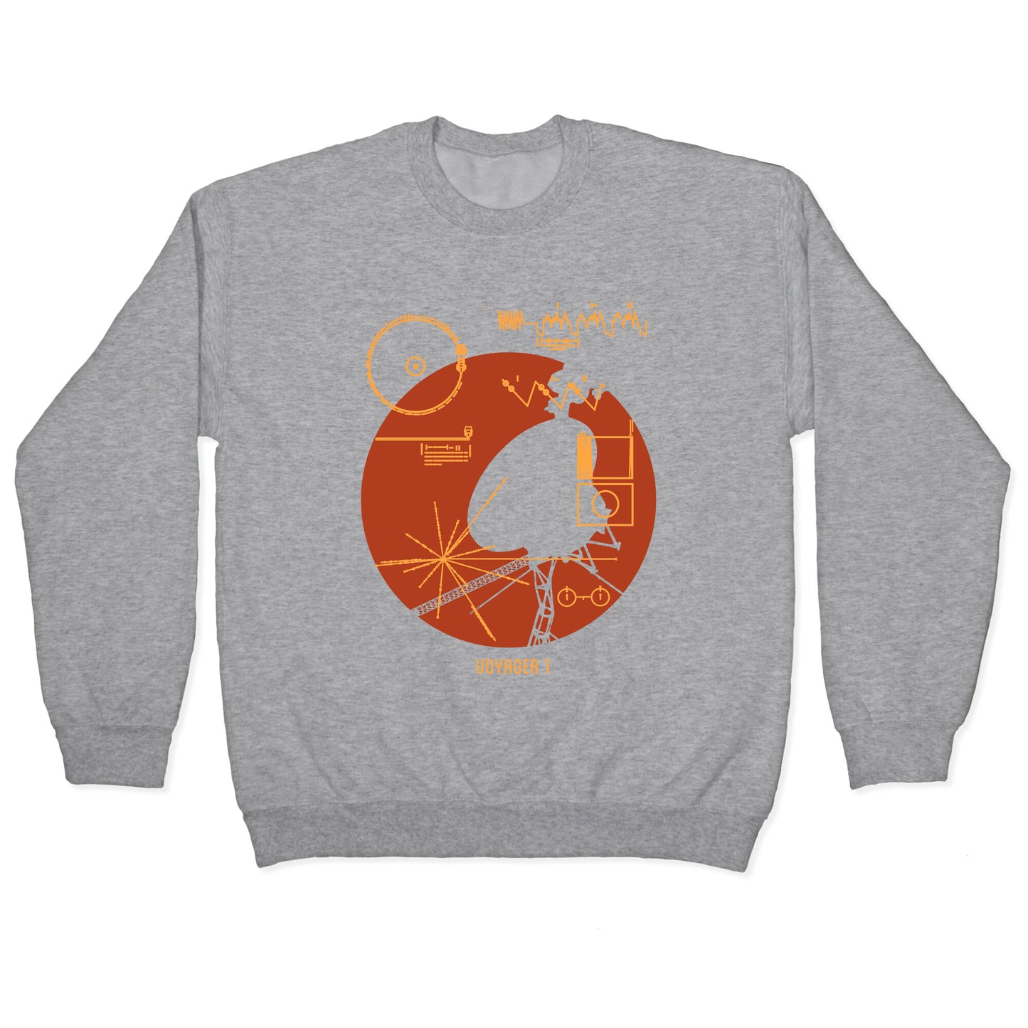 Retro Voyager 1 Golden Record Crewneck Sweatshirt