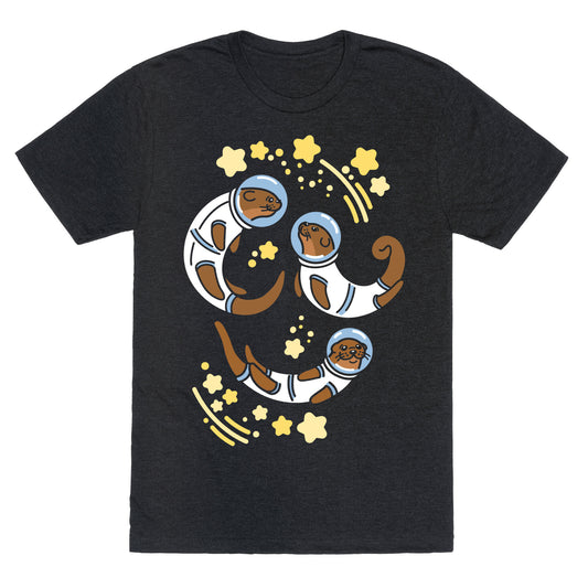 Otters In Space Unisex Triblend Tee
